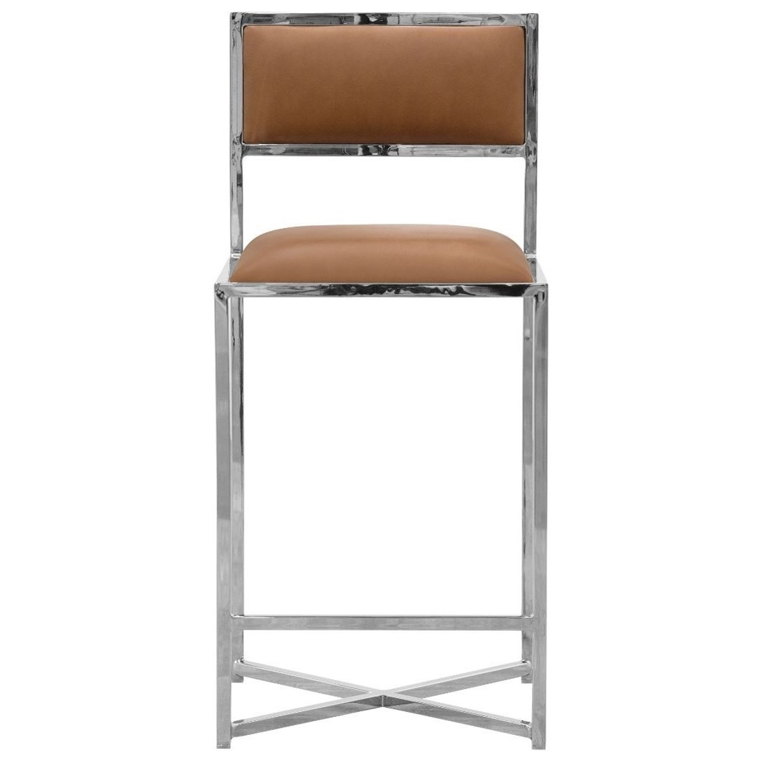 Amalfi 1A8370X XBase Counter Stool in Cognac Sadler's Home