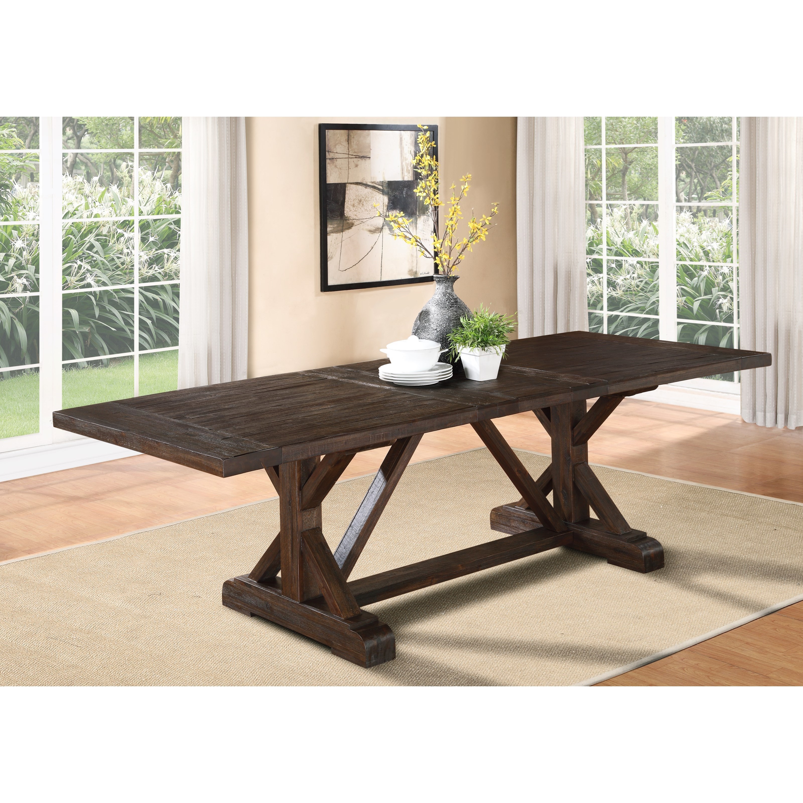 Modus International Crossroads Cameron Solid Wood Extension Dining