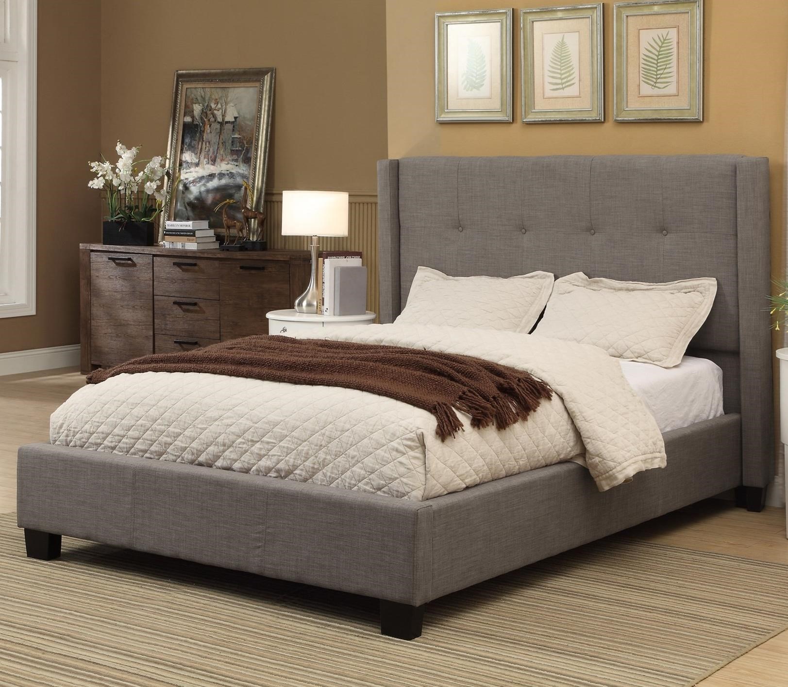 Modus International Geneva Queen Madeleine Upholstered Platform Storage