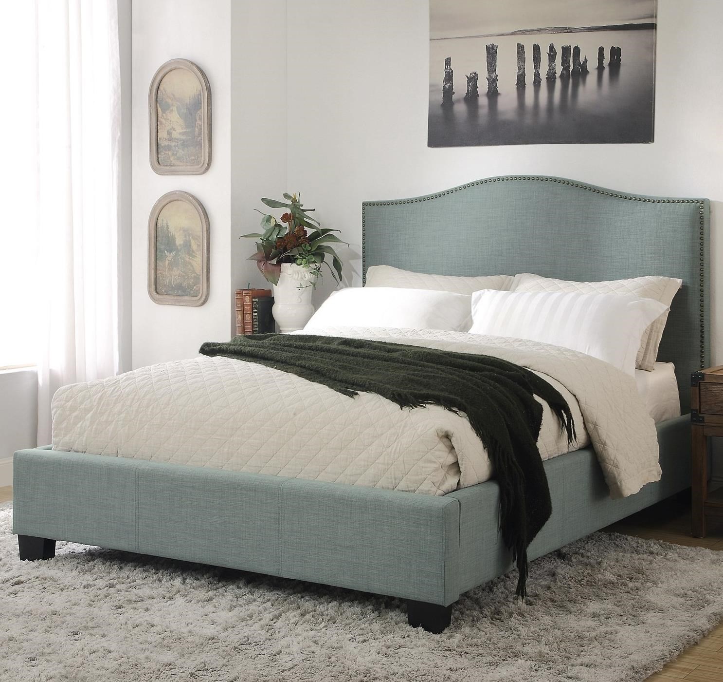 Geneva 3ZR2D610 Cal King Ariana Upholstered Platform Storage Bed with