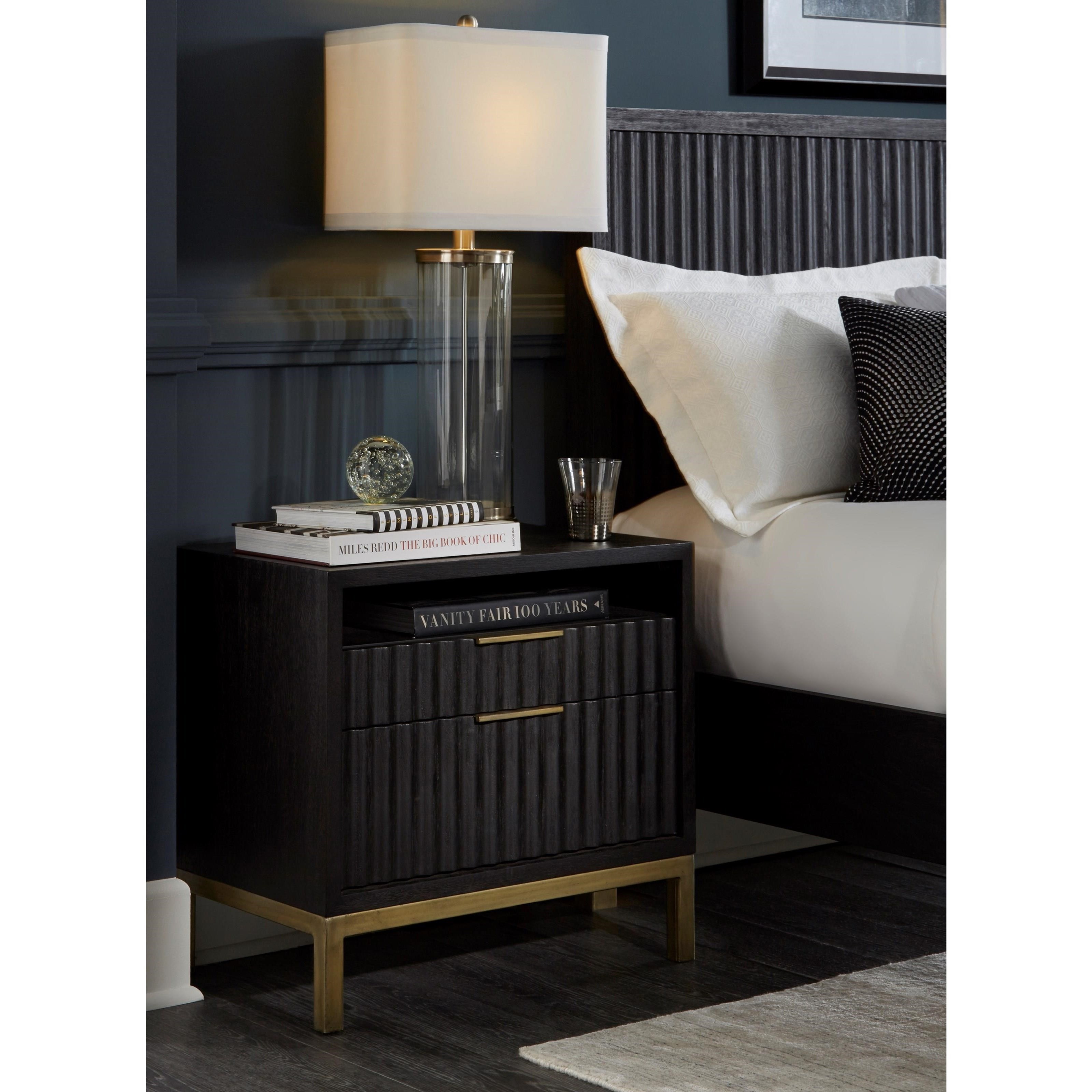 Modus International Kentfield Contemporary 2Drawer Nightstand with