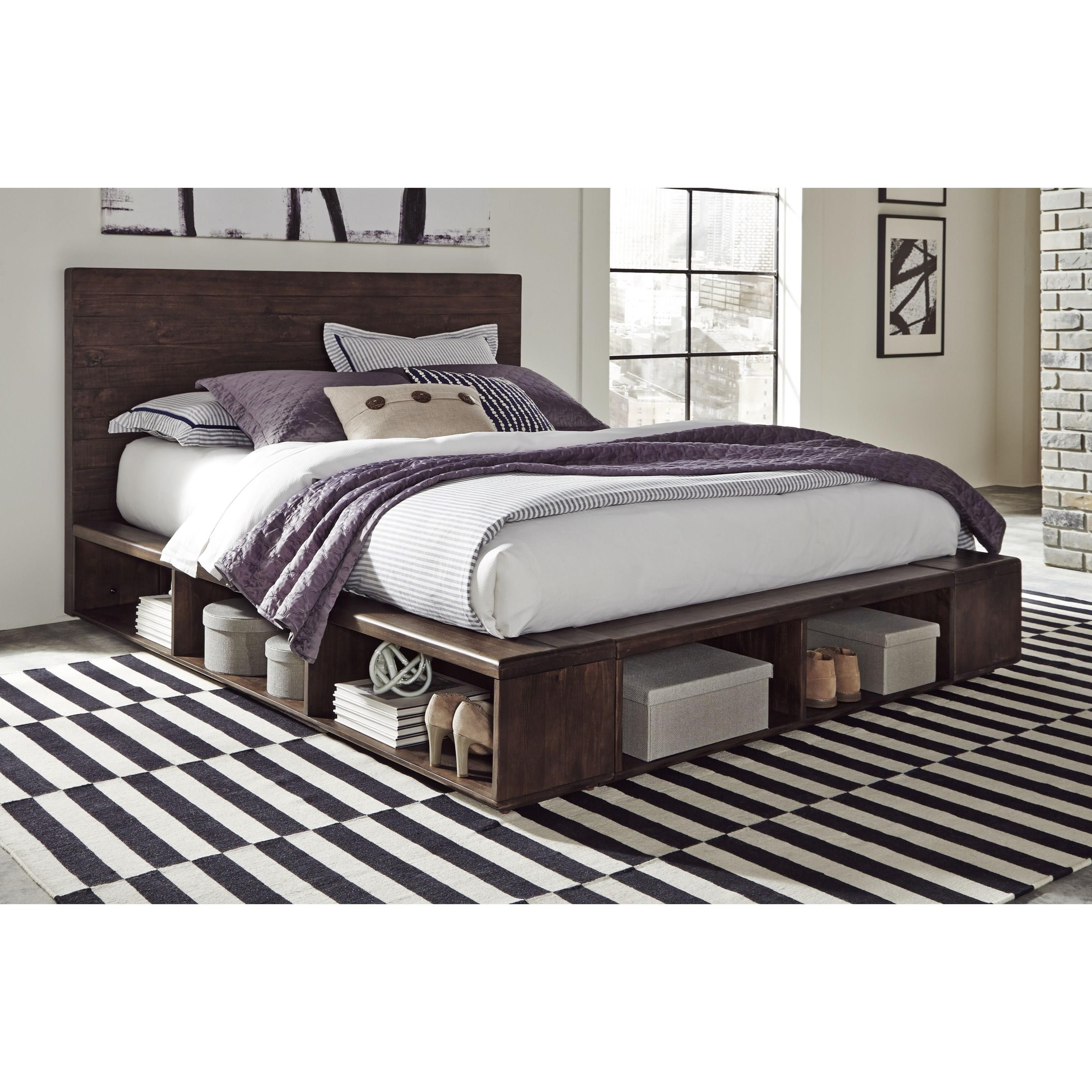 Modus International McKinney Transitional King Platform Bed with Open