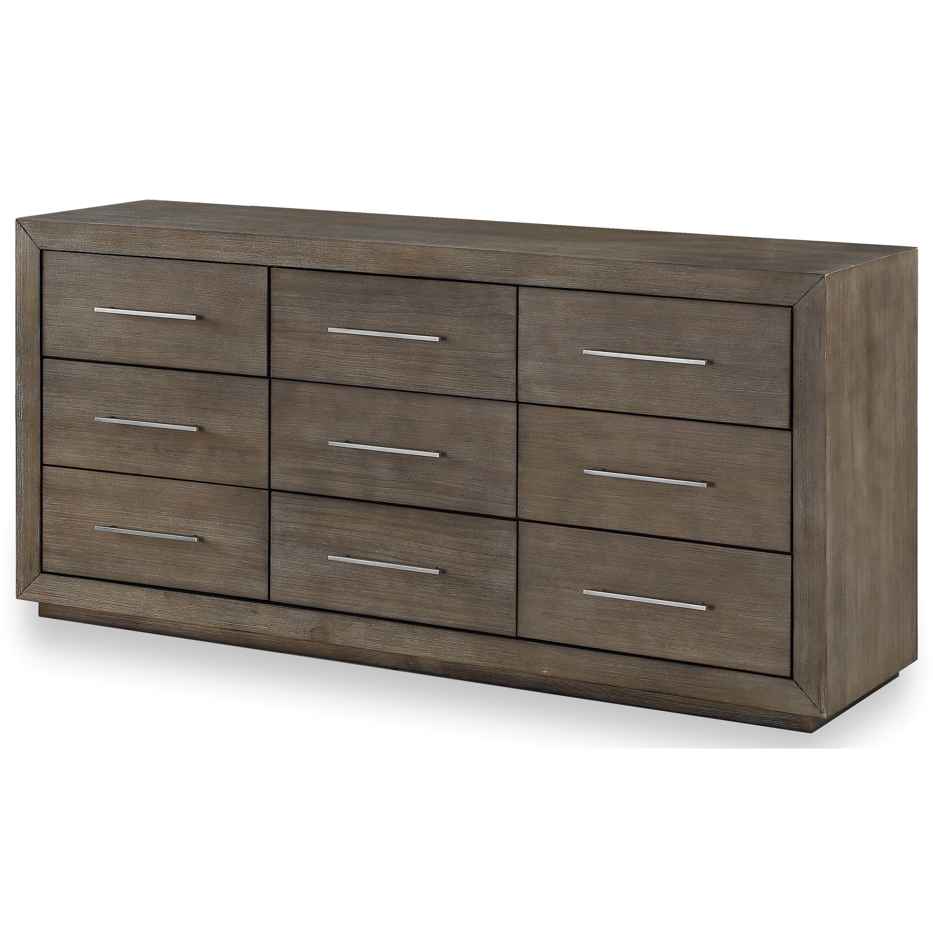 Modus International Melbourne Contemporary 9Drawer Dresser with Felt