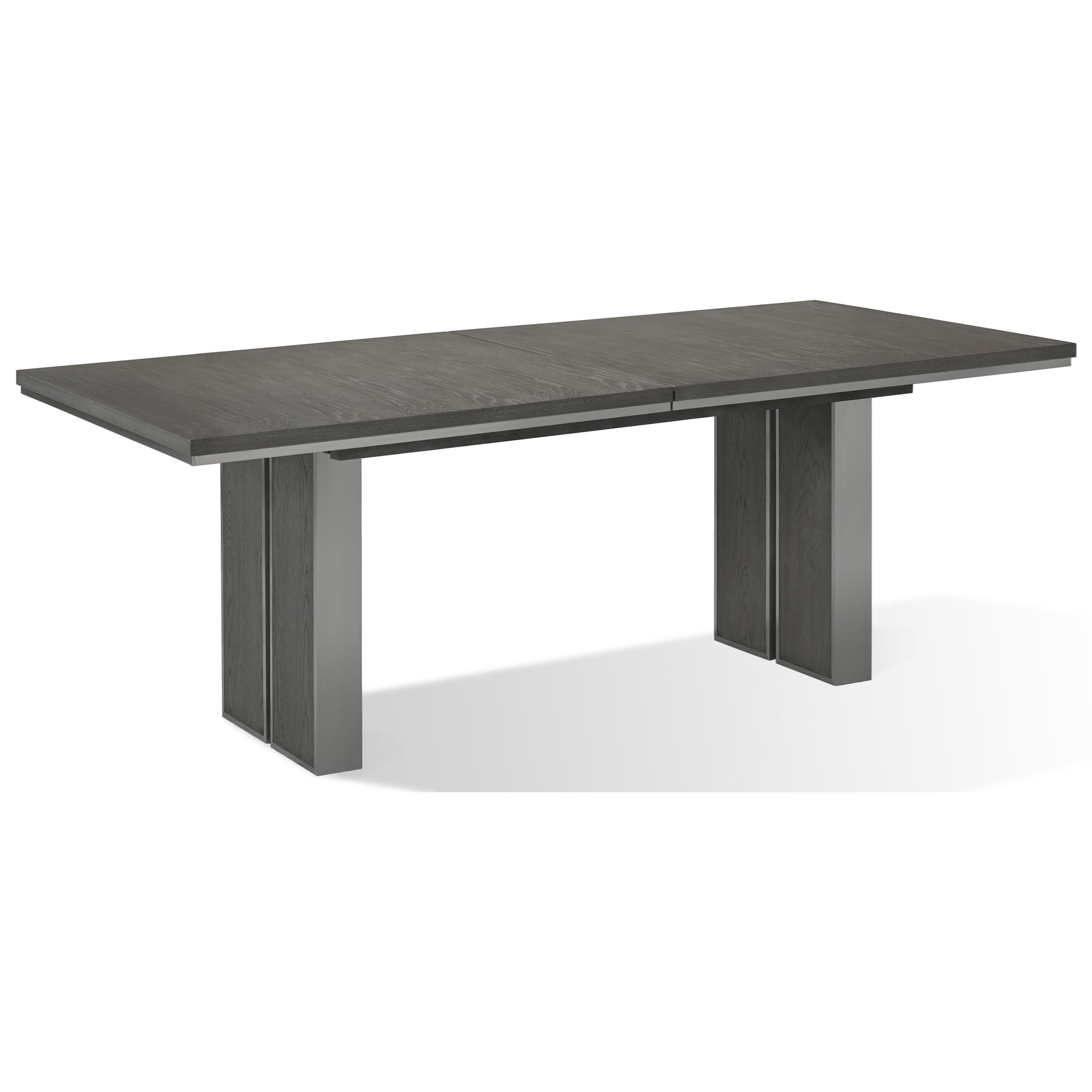 Plata 6EL460 Contemporary Extension Dining Table in Thunder Grey