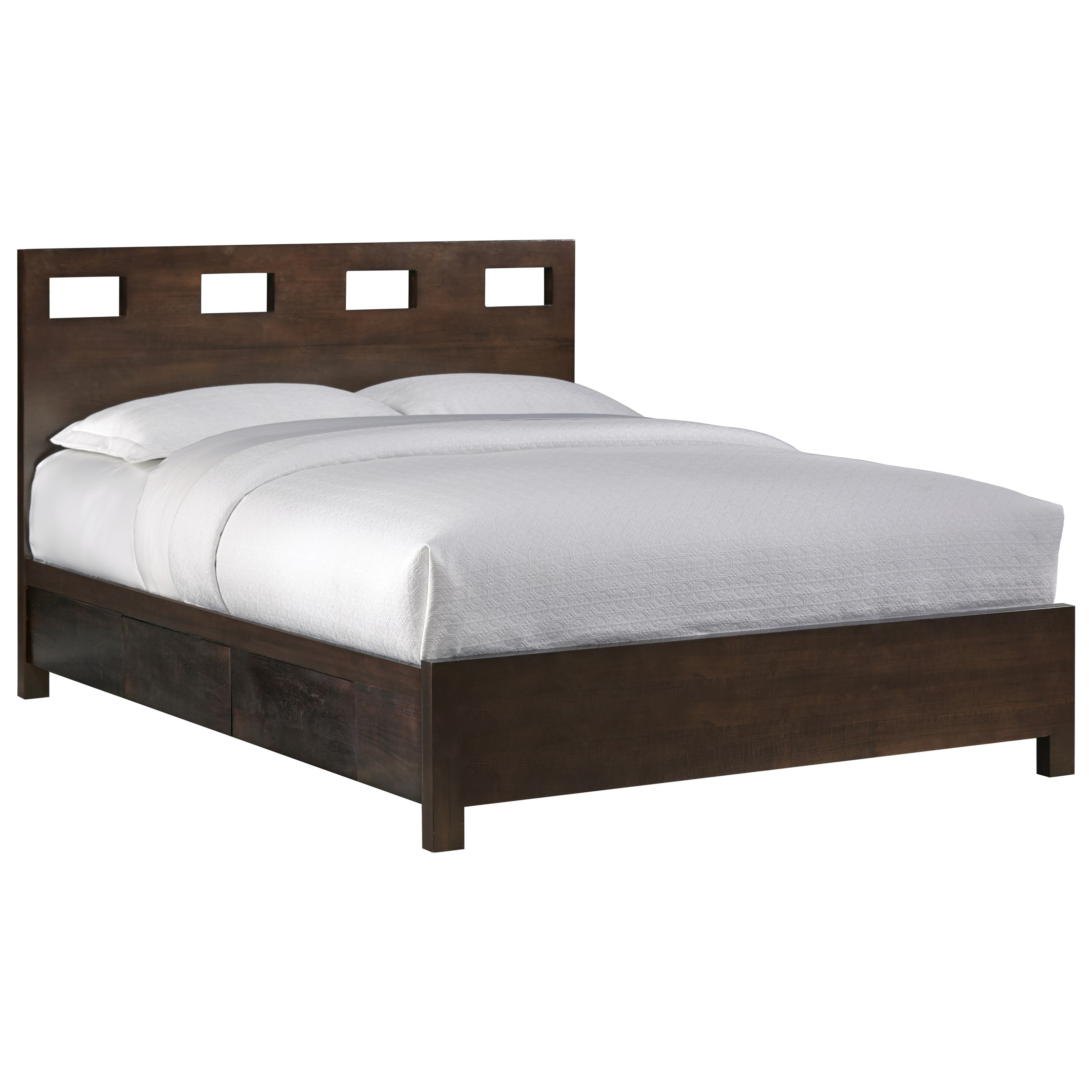 Riva California King Platform Storage Bed Sadler's Home Furnishings