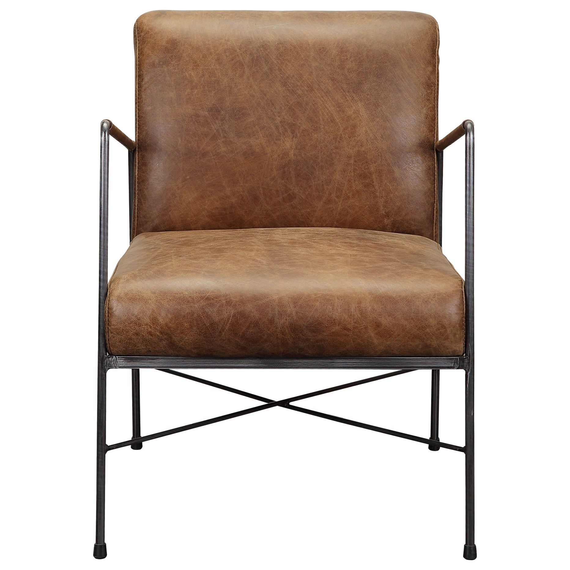 Dagwood PK108914 Contemporary Leather Arm Chair Sadler's Home