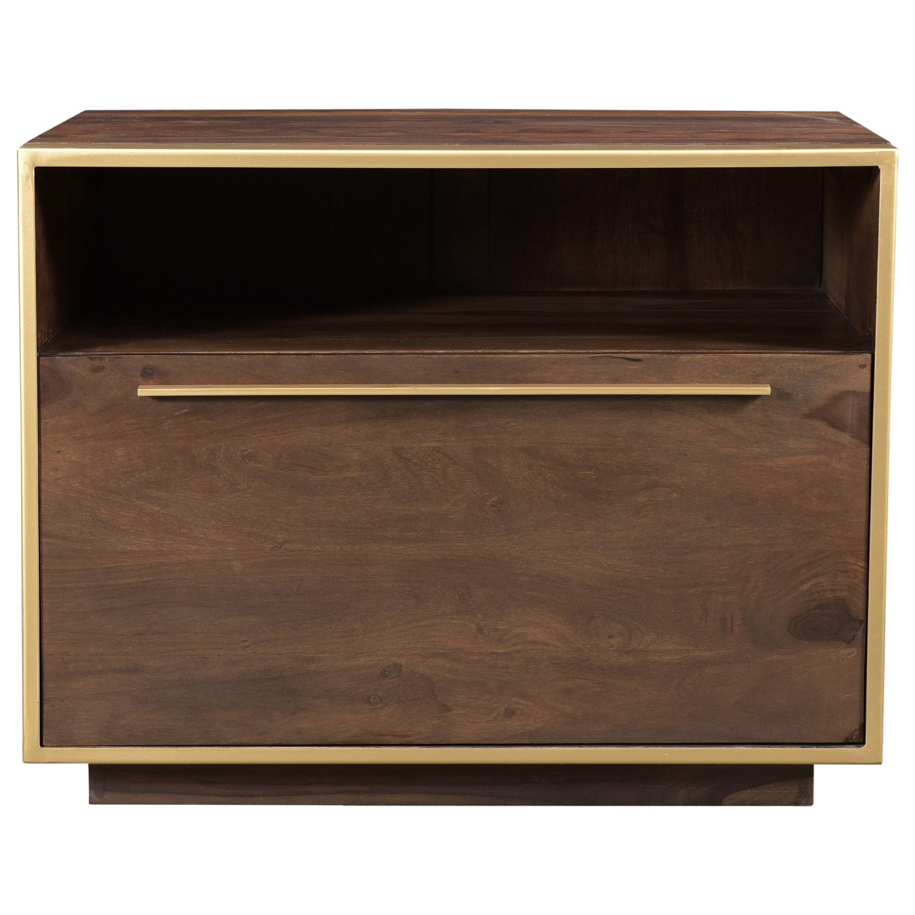 Focus Contemporary 1Drawer Nightstand Sadler's Home Furnishings