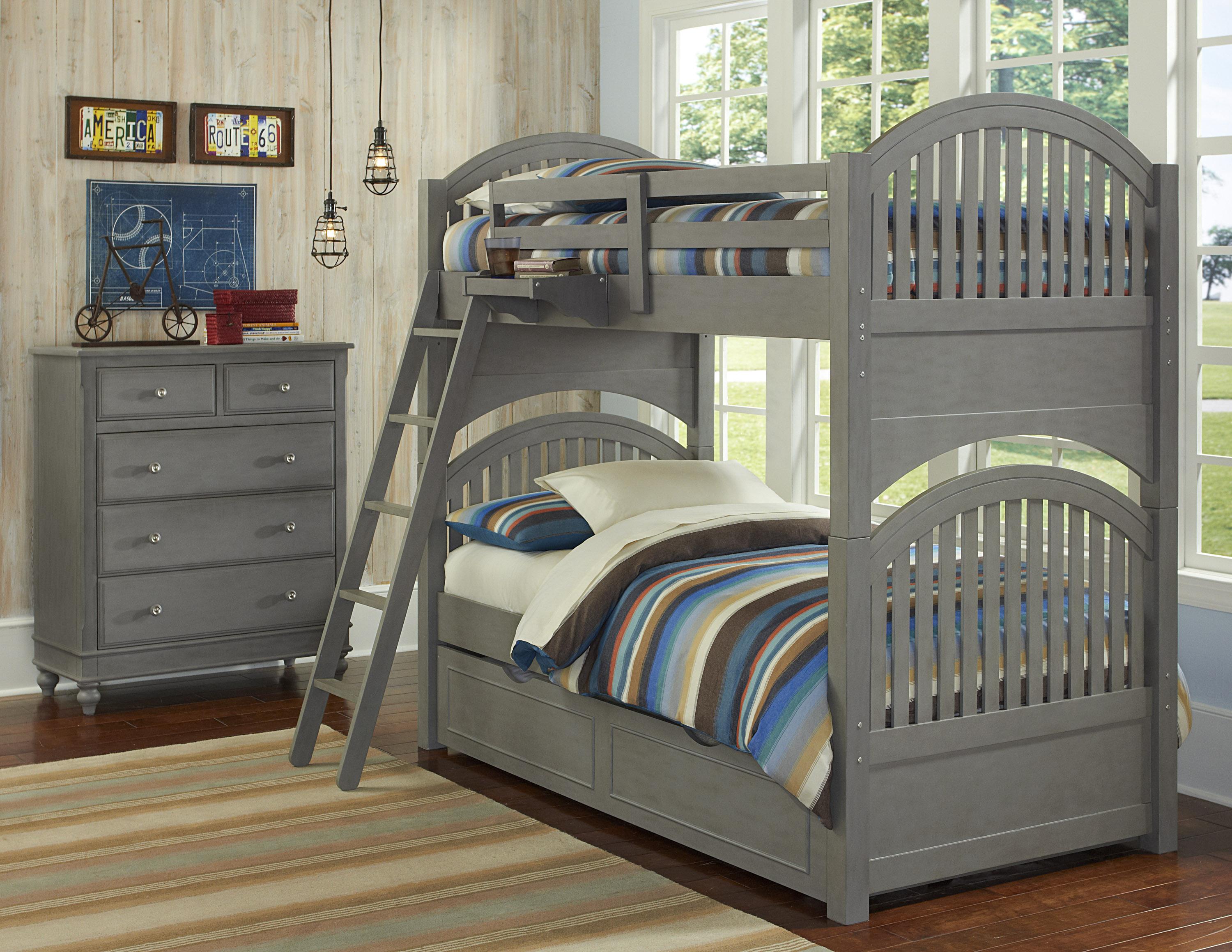 Lake House Twin Trundle Bunk Bed Group 