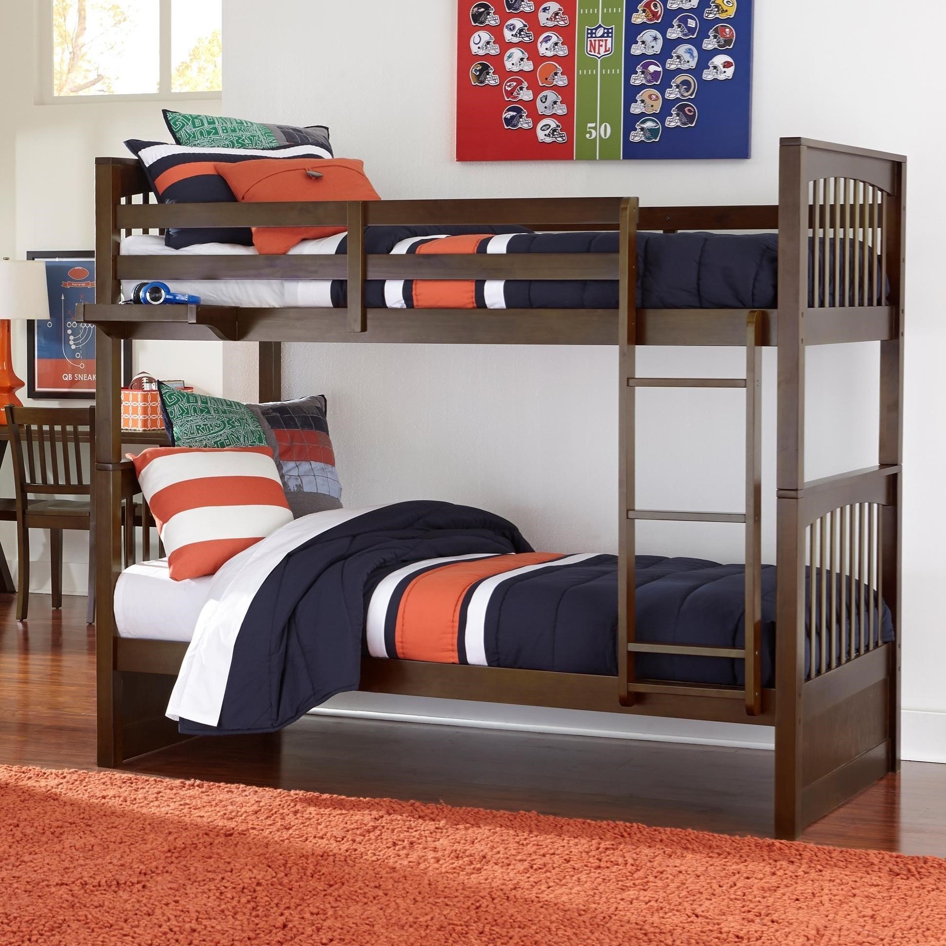 NE Kids Pulse 32040N Mission Style Twin Over Twin Bunk Bed Dunk
