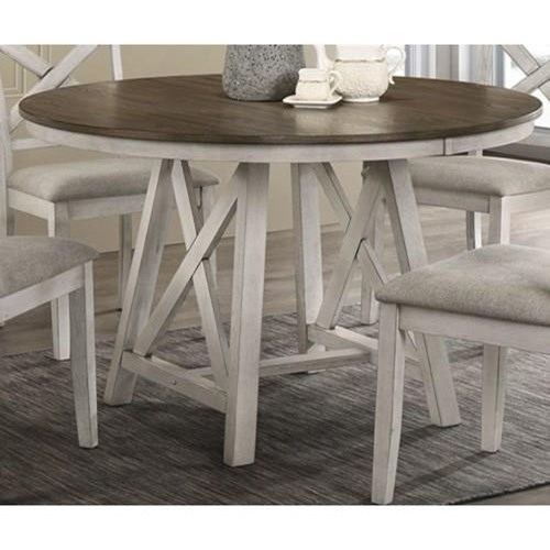 New Classic Furniture SOMERSET D295911 Farmhouse Dining Table with