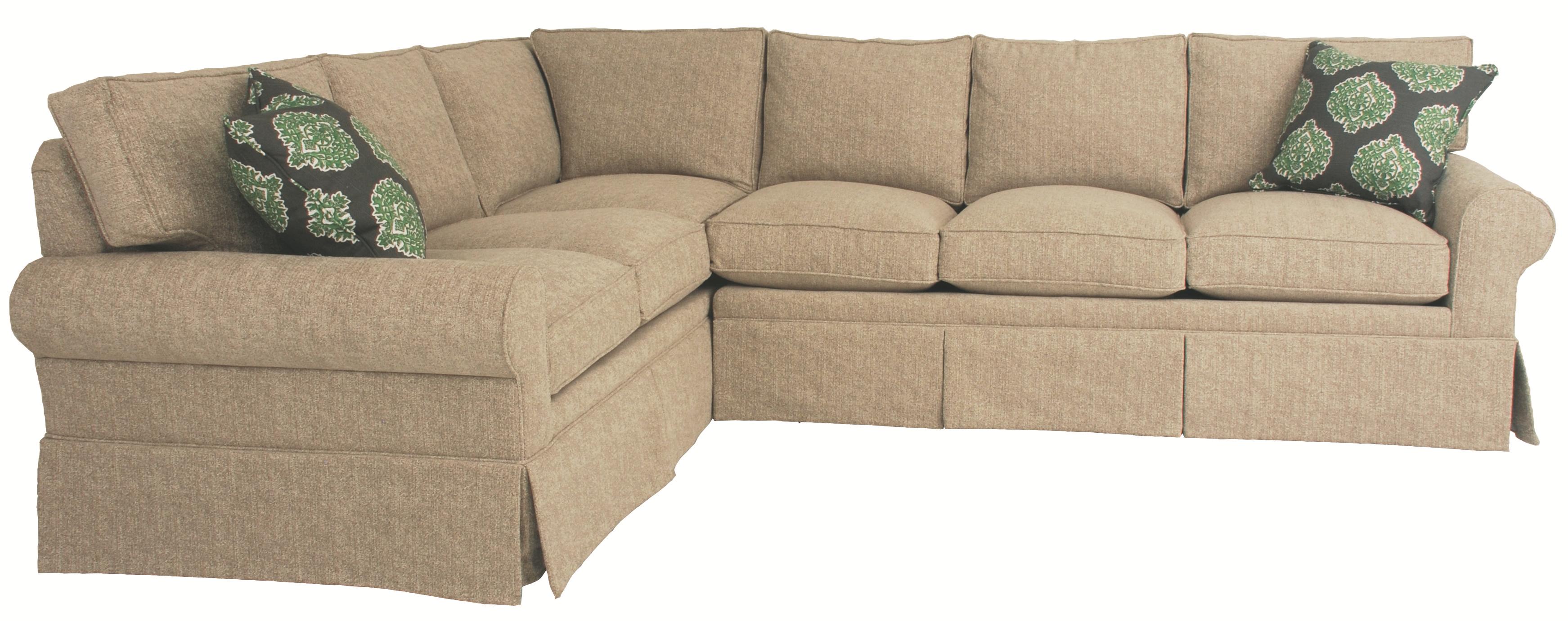 Norwalk Cavett Transitional 2 Piece Sectional Lagniappe Home Store