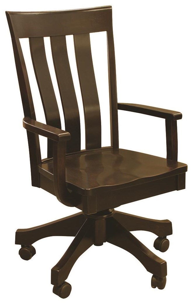 Oakland Wood Curlew Customizable Solid Wood Executive Desk Chair