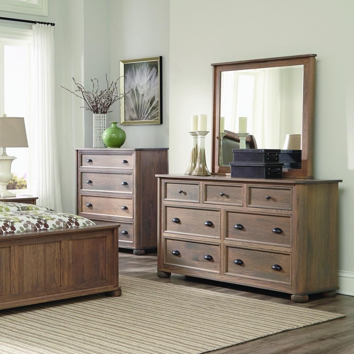 Palettes by Winesburg Kingsport Casual Dresser and Mirror Set with