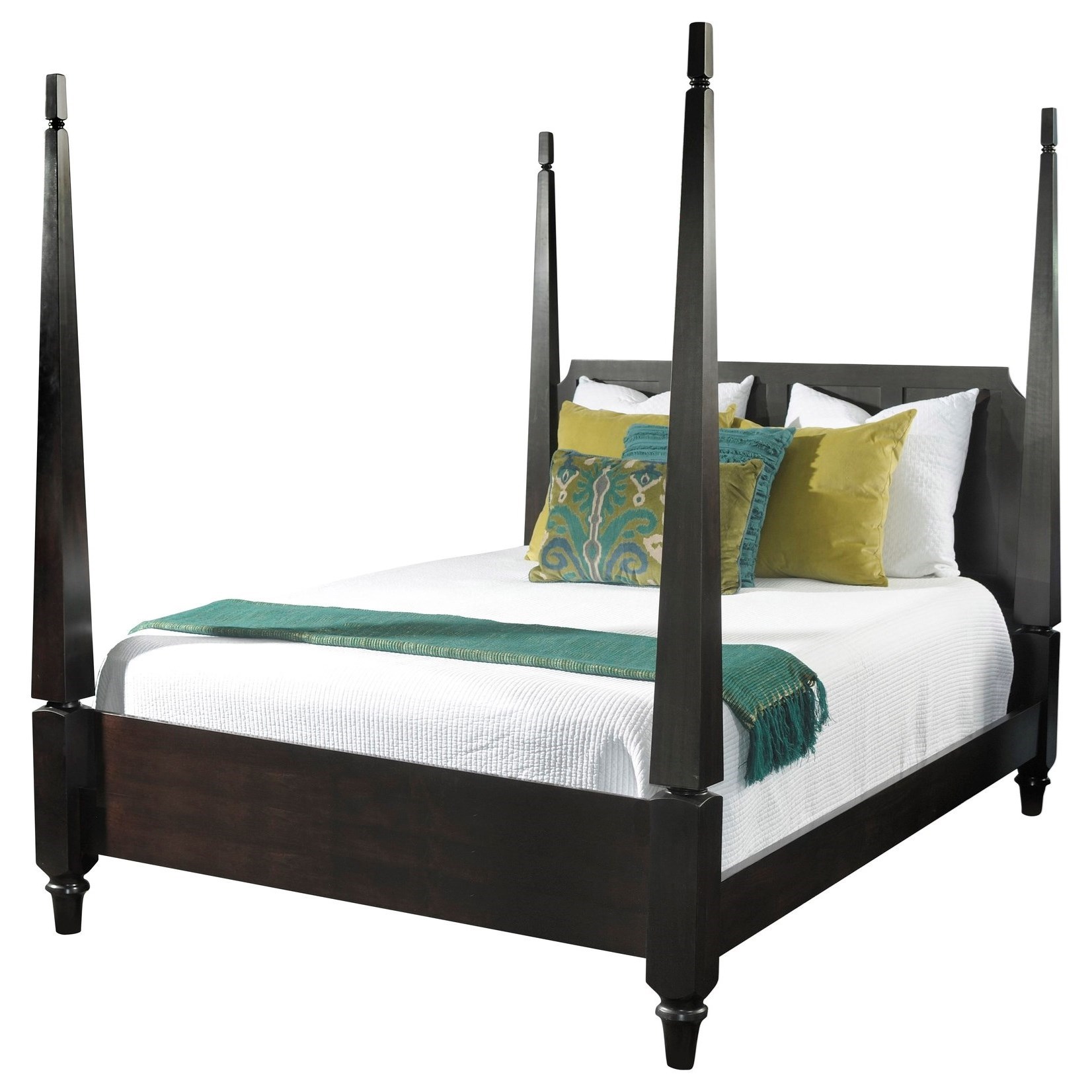 Mavin Laval Contemporary Queen Size Poster Bed Powell's Furniture and
