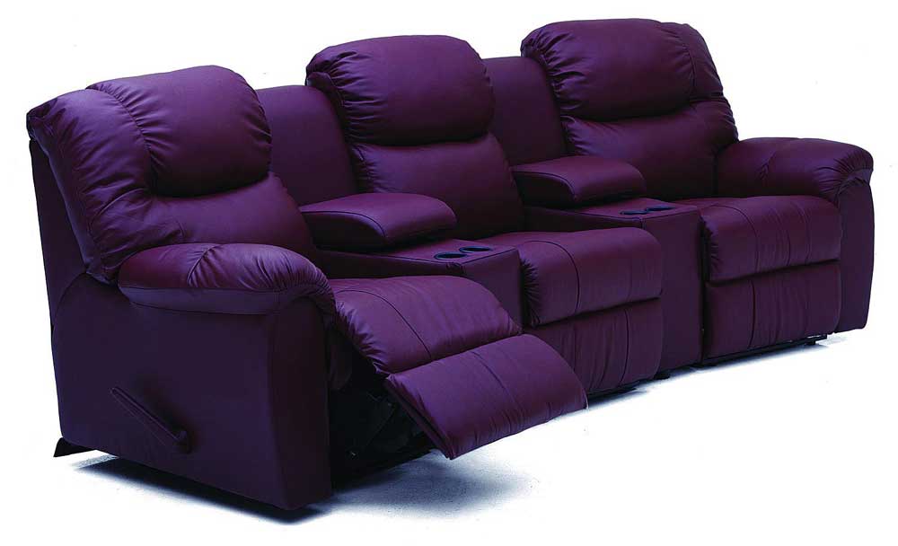 Palliser Regent Three Recliner Home Theater Sectional Dunk & Bright
