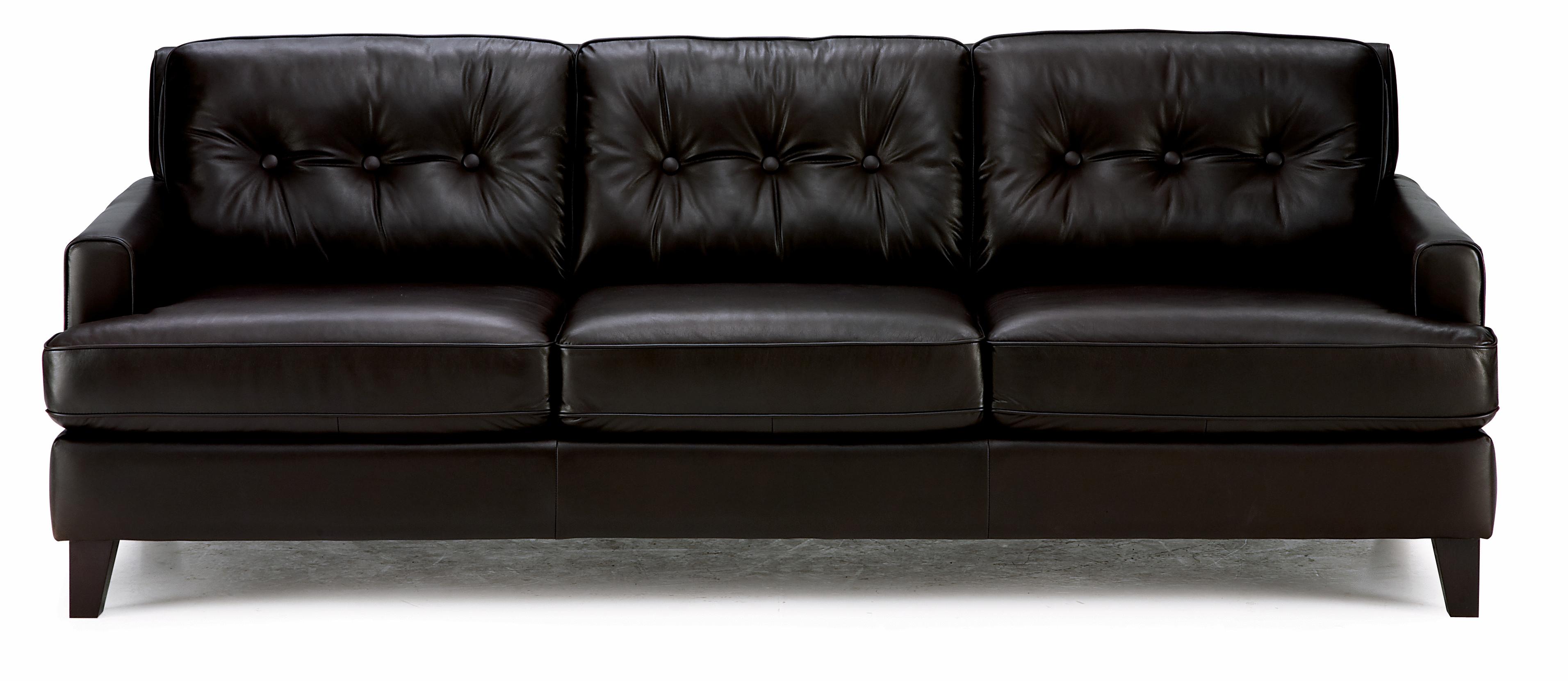 Palliser Barbara Transitional Stationary Sofa with Tapered Wood Legs