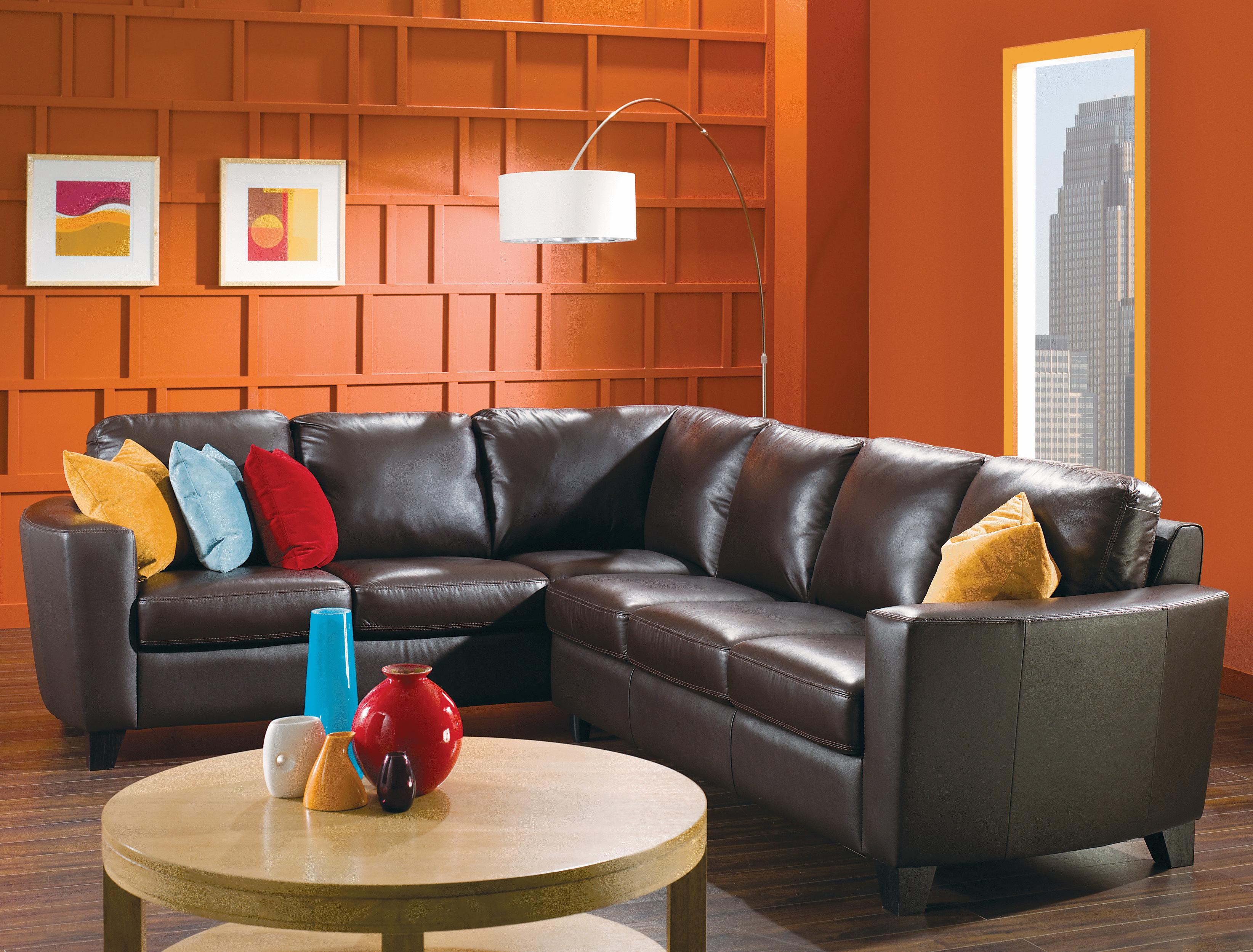 Palliser Leeds Contemporary 2piece Sectional Howell Furniture