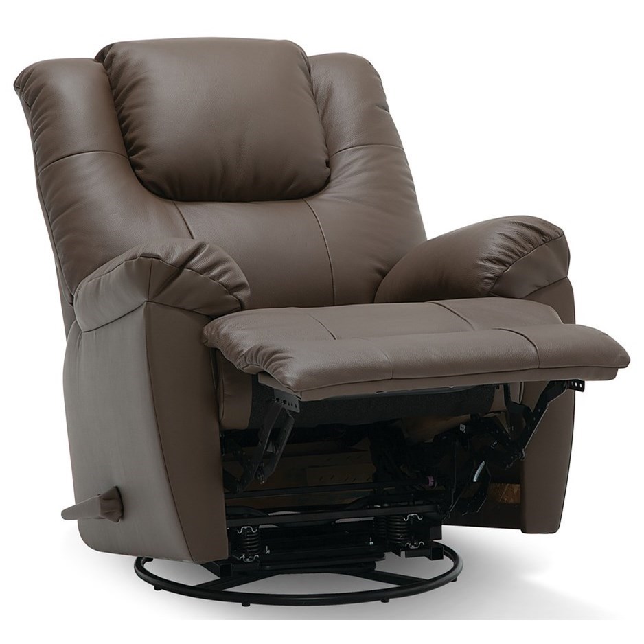 Palliser Tundra Swivel Rocker Recliner Chair with Pillow Top Arms