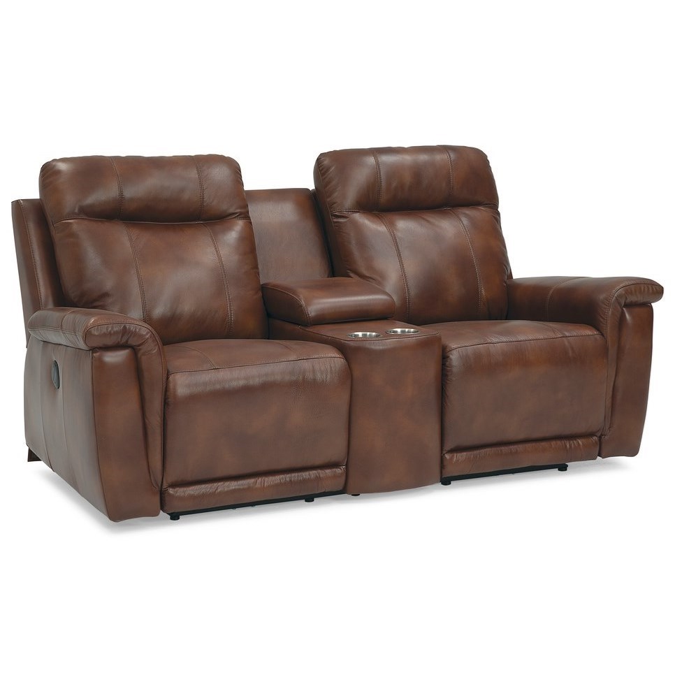 Palliser Westpoint 4112158 Reclining Console Loveseat with Cupholders