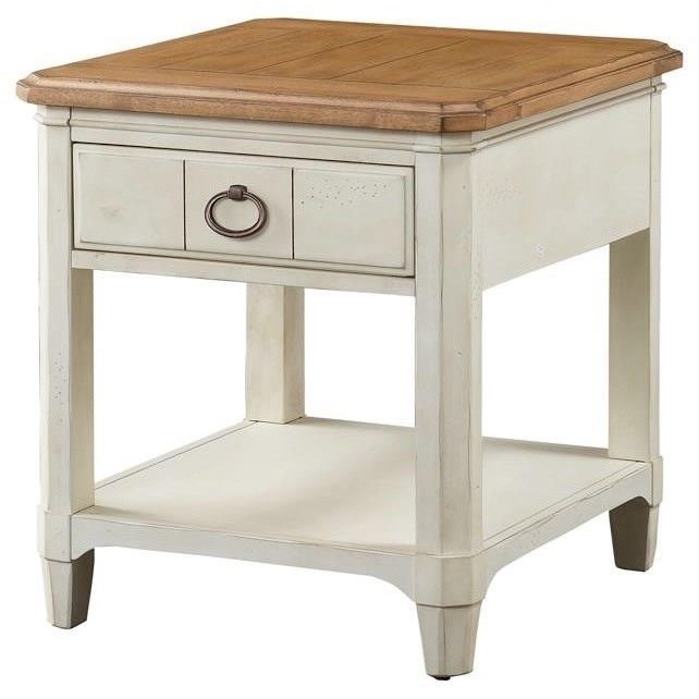 Panama Jack by Palmetto Home Millbrook 112802 Rectangular End Table Baer's Furniture End Tables