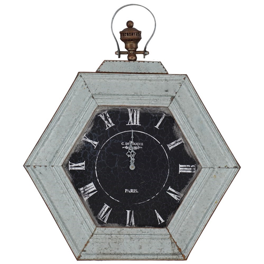 Paragon Clocks Metal Distressed Clock Howell Furniture Wall Clocks