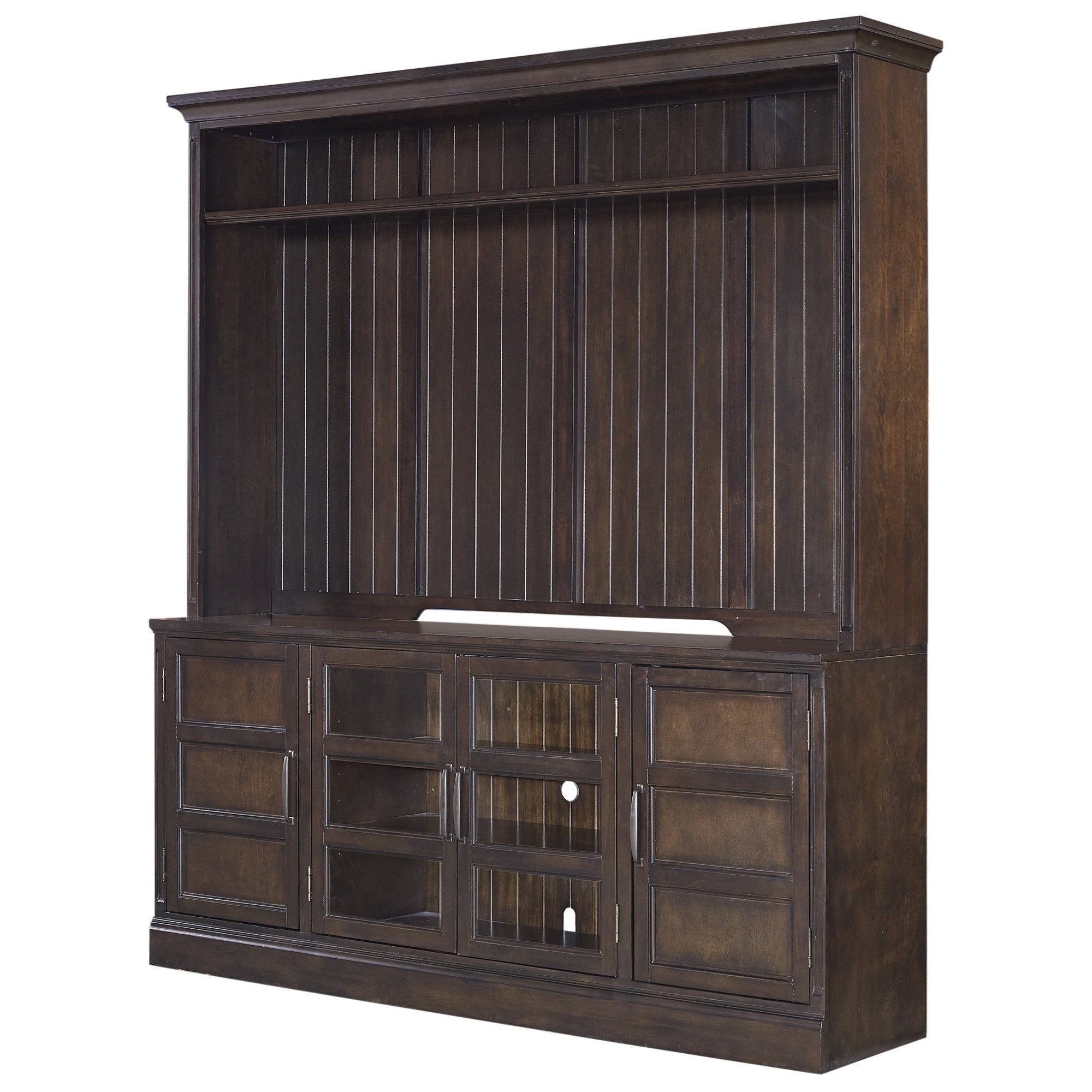 Parker House Shoreham 76 inch TV Console & Hutch Westrich Furniture & Appliances Wall Unit