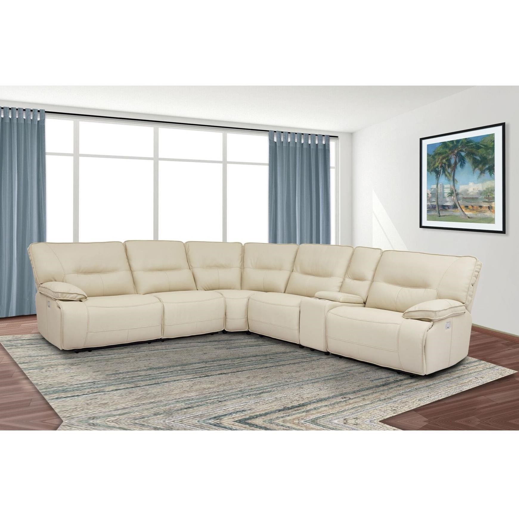 Parker Living Spartacus Reclining Sectional with Power Headrests and