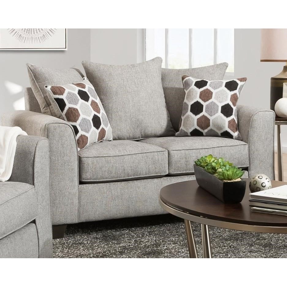 Peak Living 1220 Contemporary Loveseat Prime Brothers Furniture