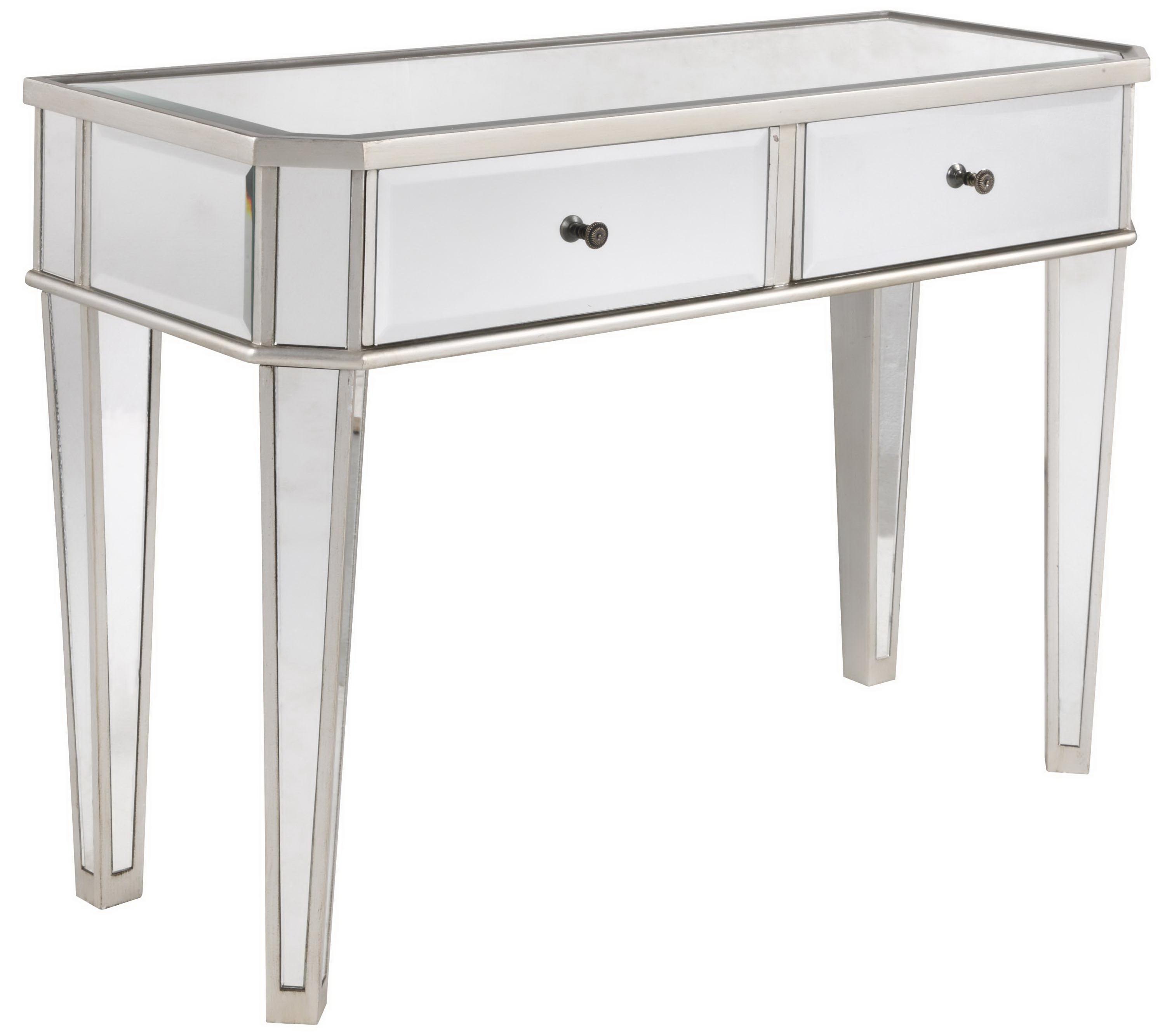 Silver Mirrored Console