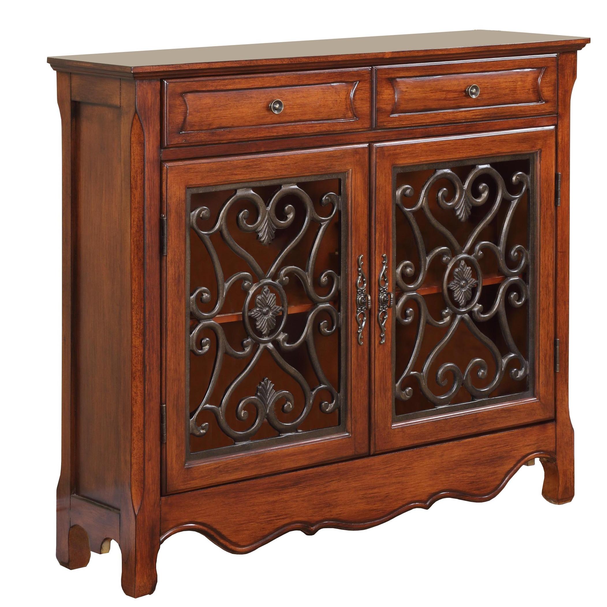 Light Cherry Console Cabinet