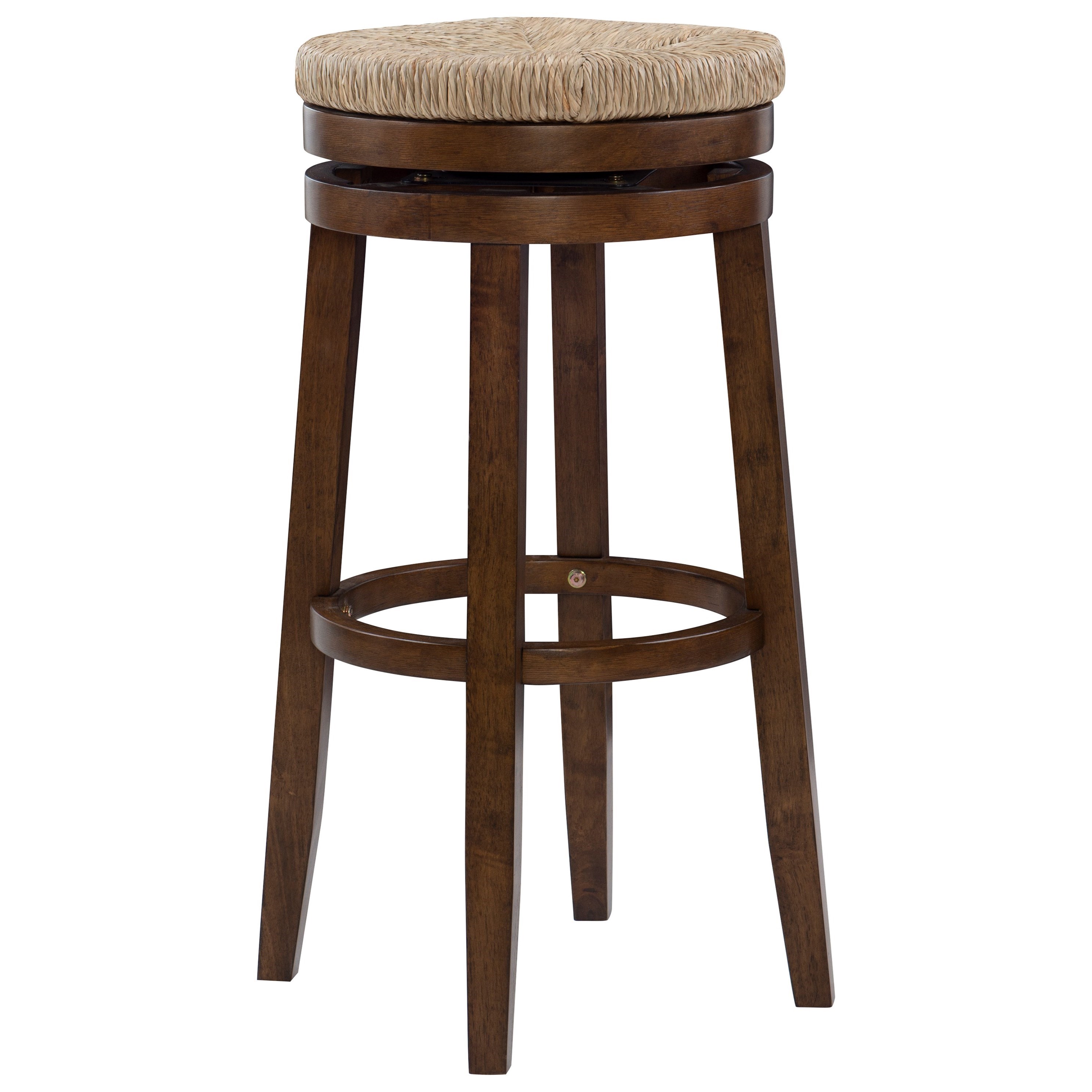 Powell Tropical Counter Height Stool Walnut Westrich Furniture