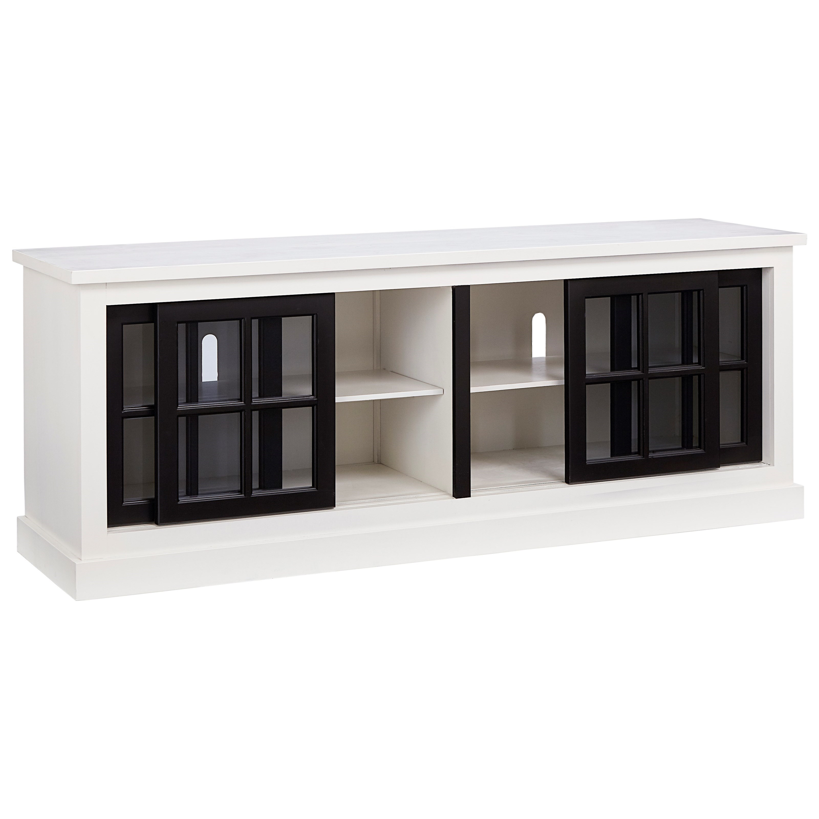 Progressive Furniture Habitat Transitional 74 Inch Console with Sliding