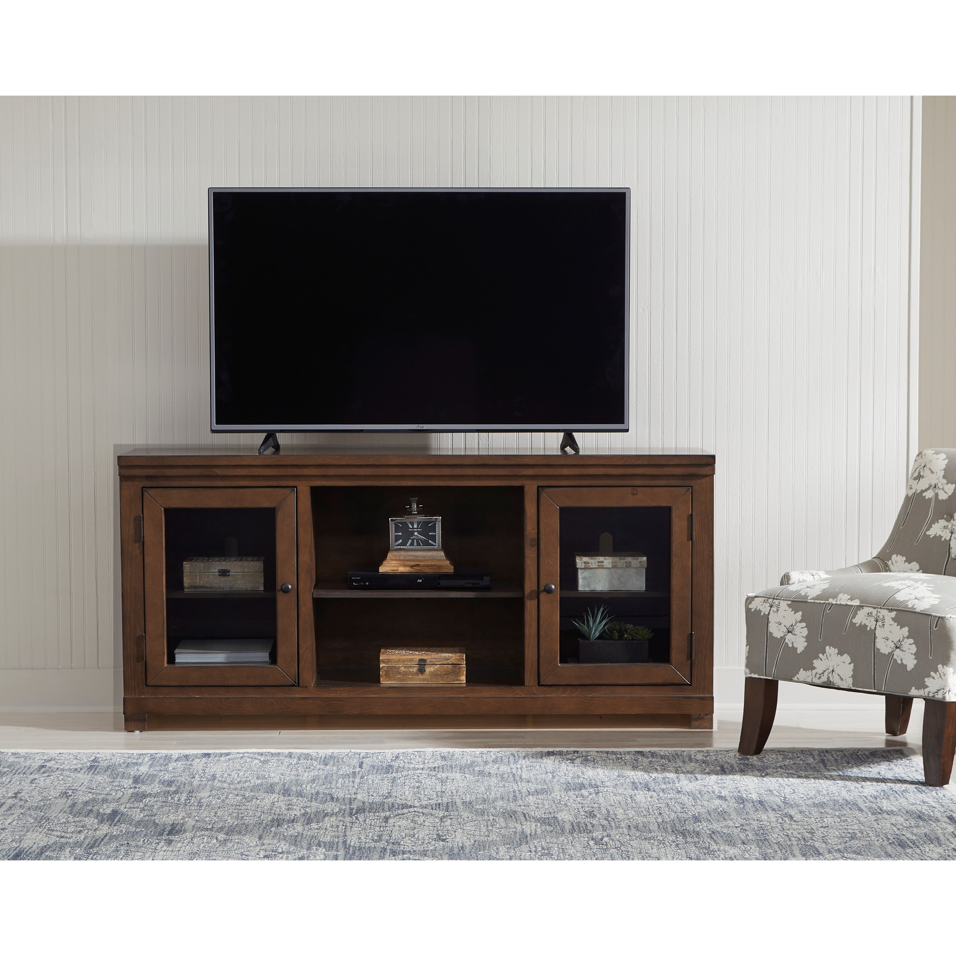 Progressive Furniture Memphis Contemporary 68" Console with Wire