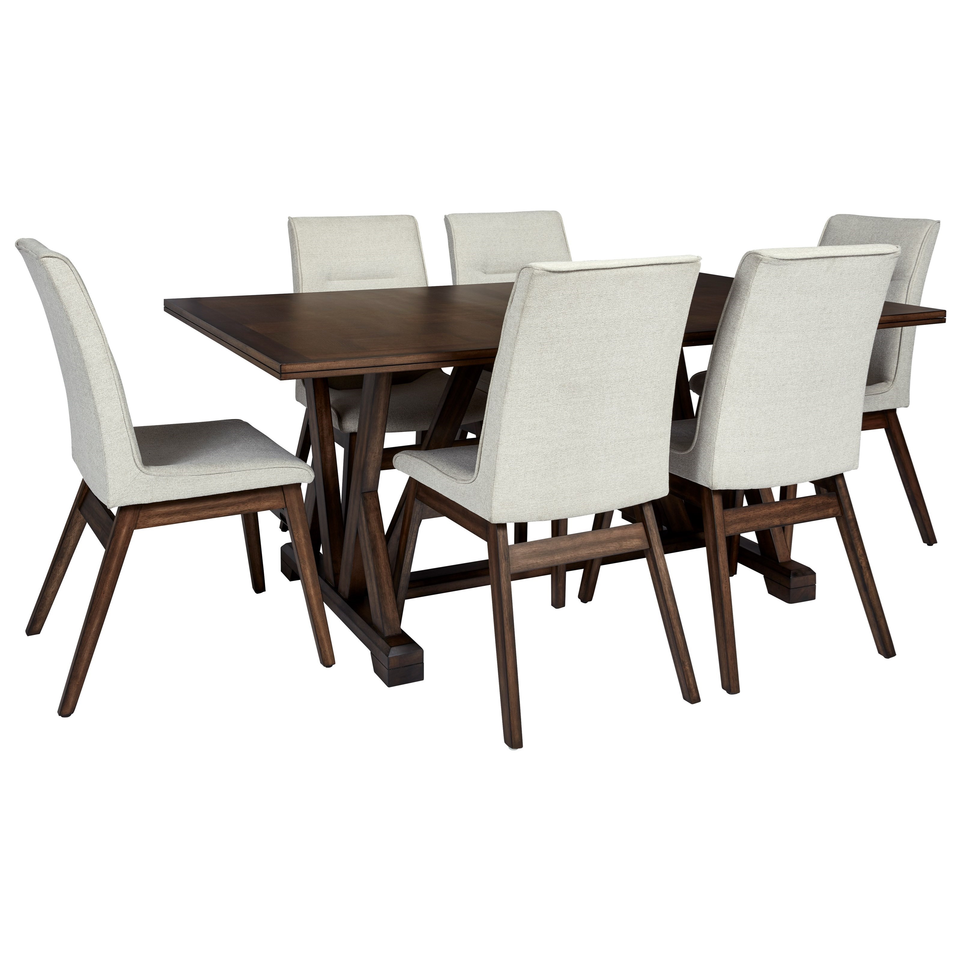 Progressive Furniture Mimosa 7Piece Transitional Table and Chair Set