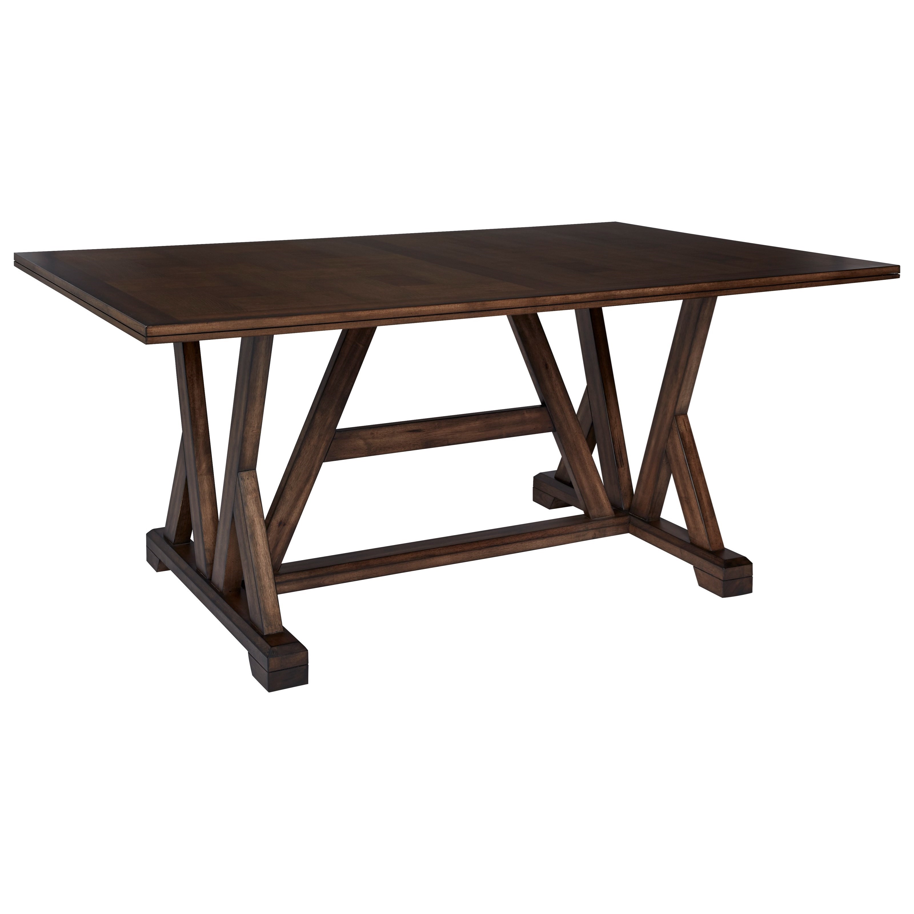 Progressive Furniture Mimosa Transitional Dining Table with Trestle