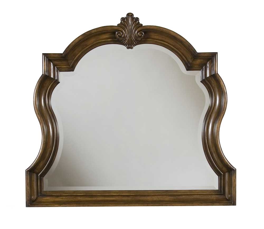 Pulaski Furniture San Mateo Carved Frame Dresser Mirror with Beveled