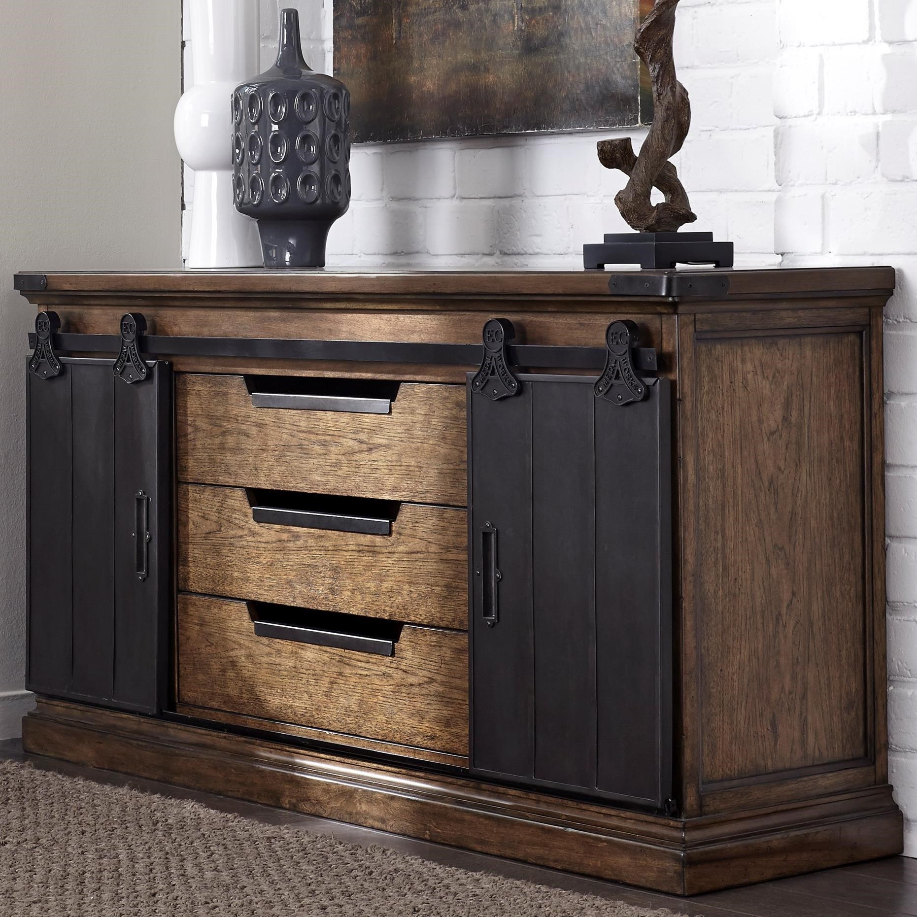 Pulaski Furniture Weston Loft P Buffet with 2