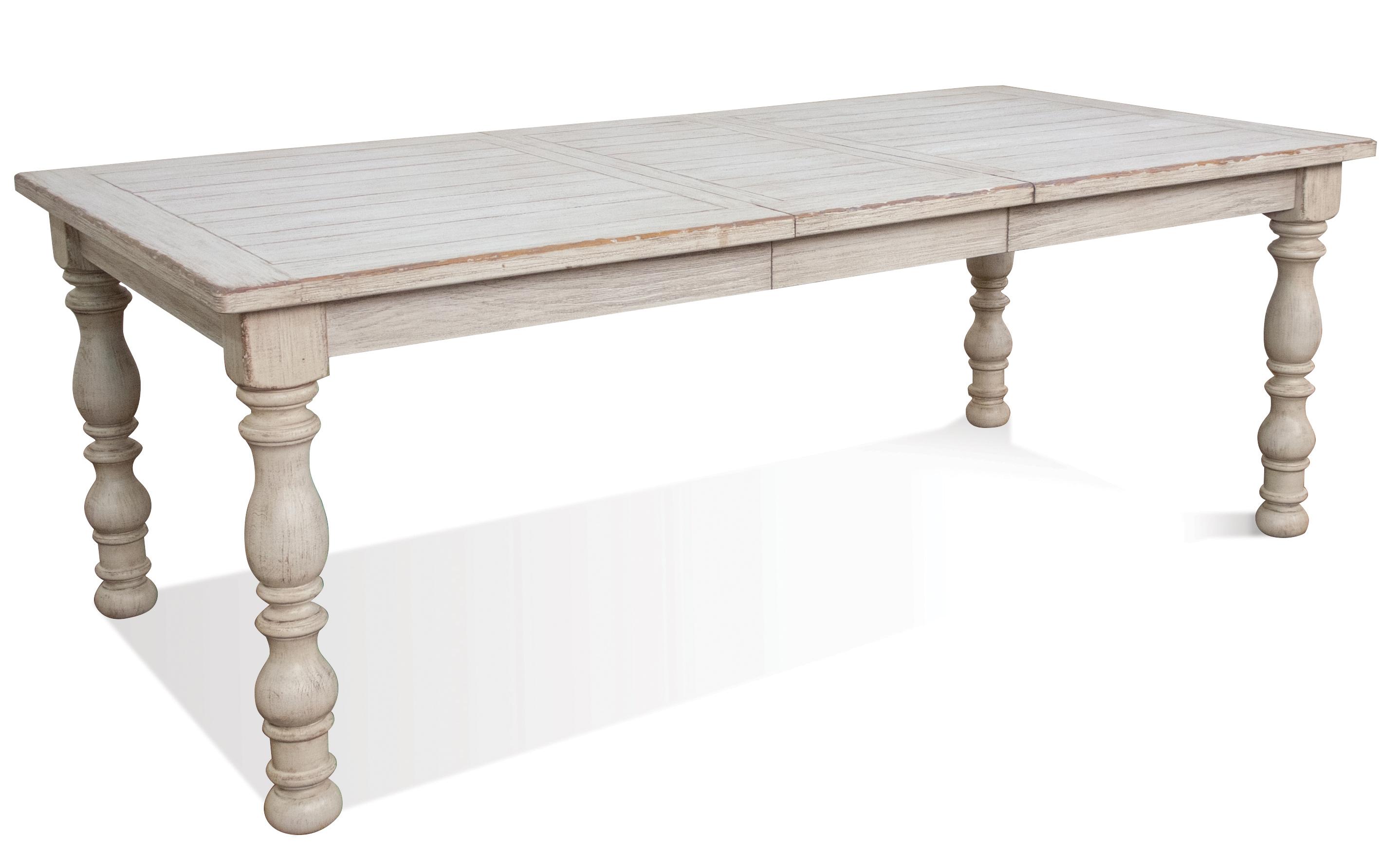 Riverside Furniture Aberdeen Rectangular Farmhouse Expandable Dining Table Belfort Furniture