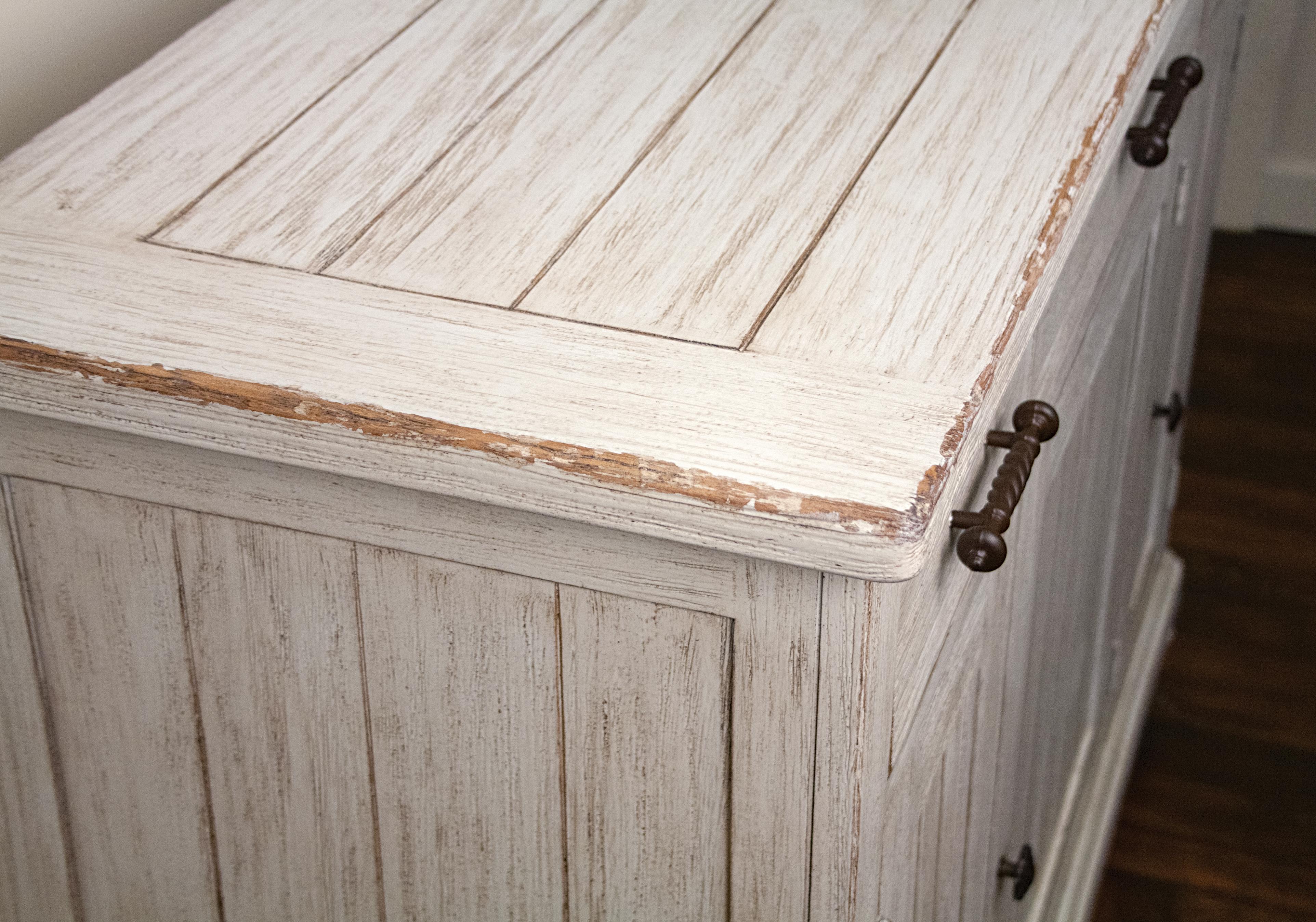 Riverside Furniture Aberdeen Weathered Server w/ Drawers and Doors