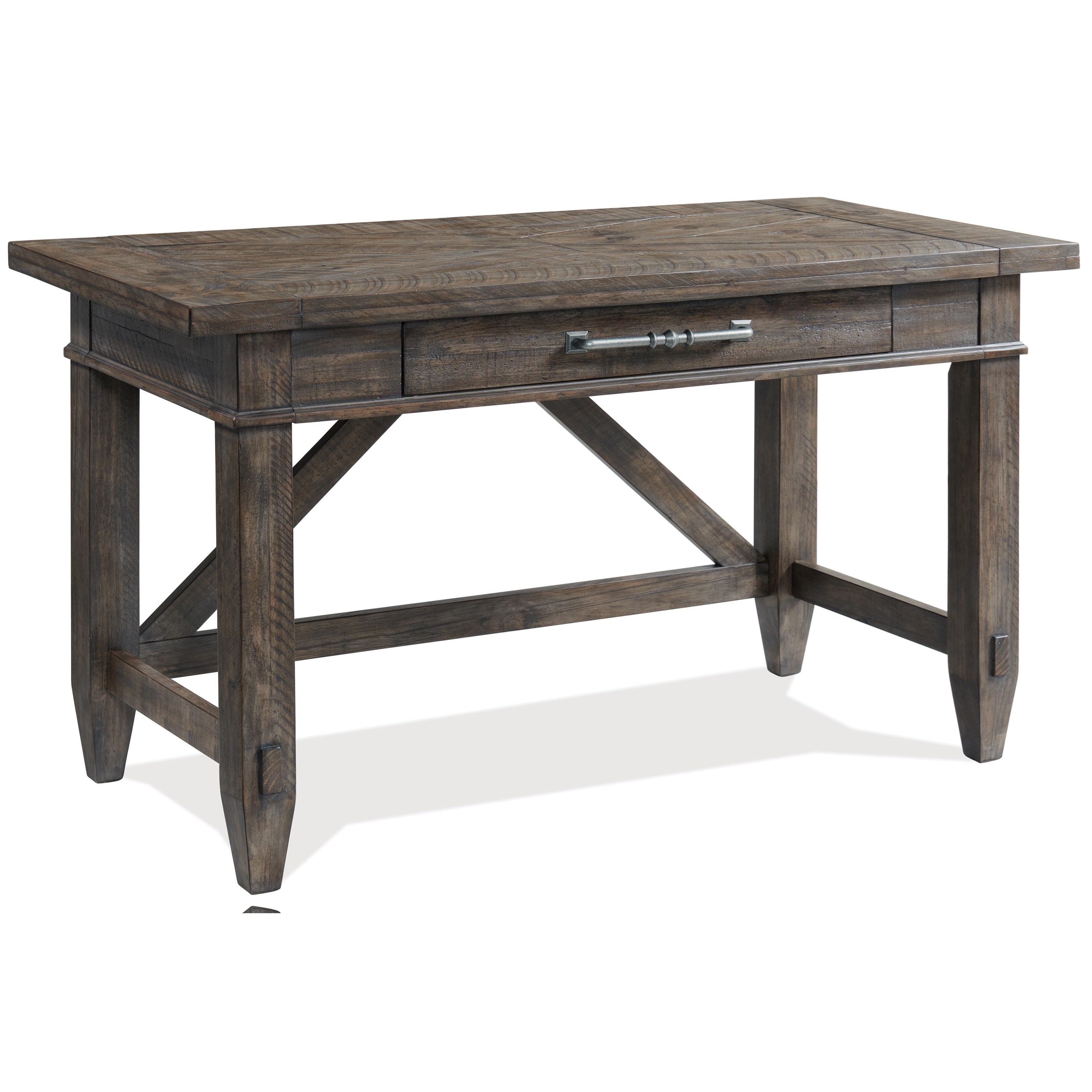 Riverside Furniture Bradford Rustic Traditional Writing Desk with