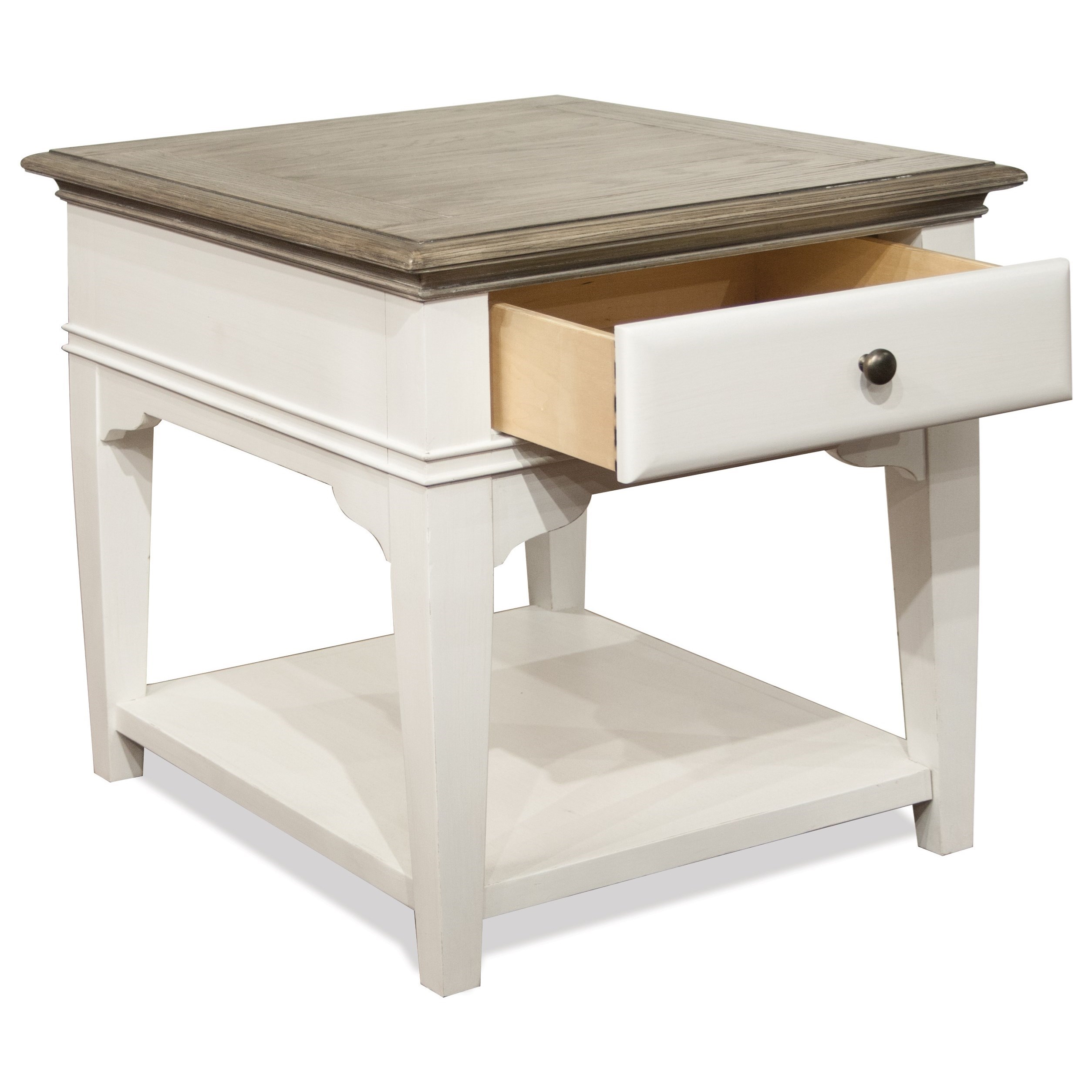 Riverside Furniture Myra Transitional Leg Side Table A1 Furniture