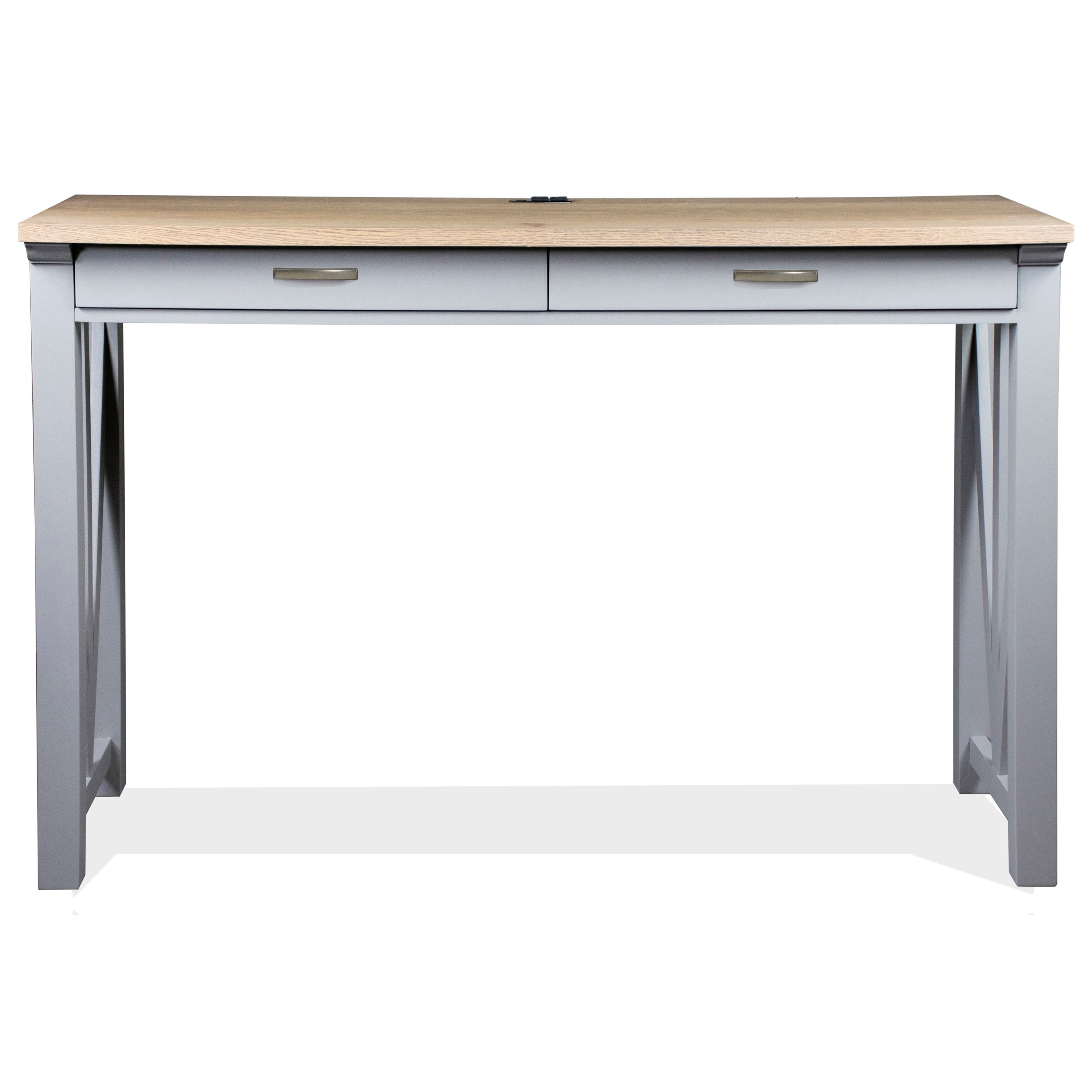 Riverside Furniture Osborne Modern Farmhouse Writing Desk with