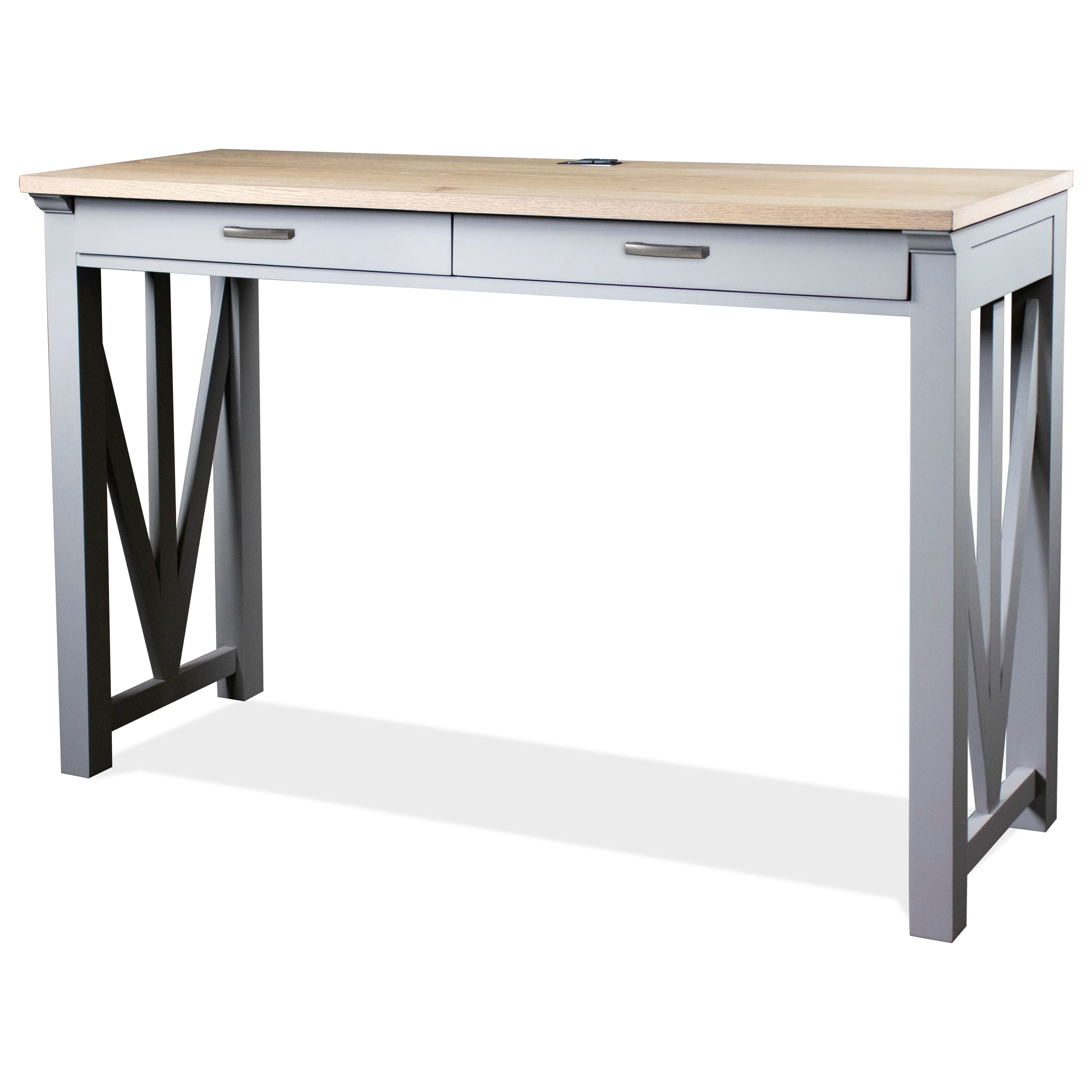 Riverside Furniture Osborne Modern Farmhouse Writing Desk with