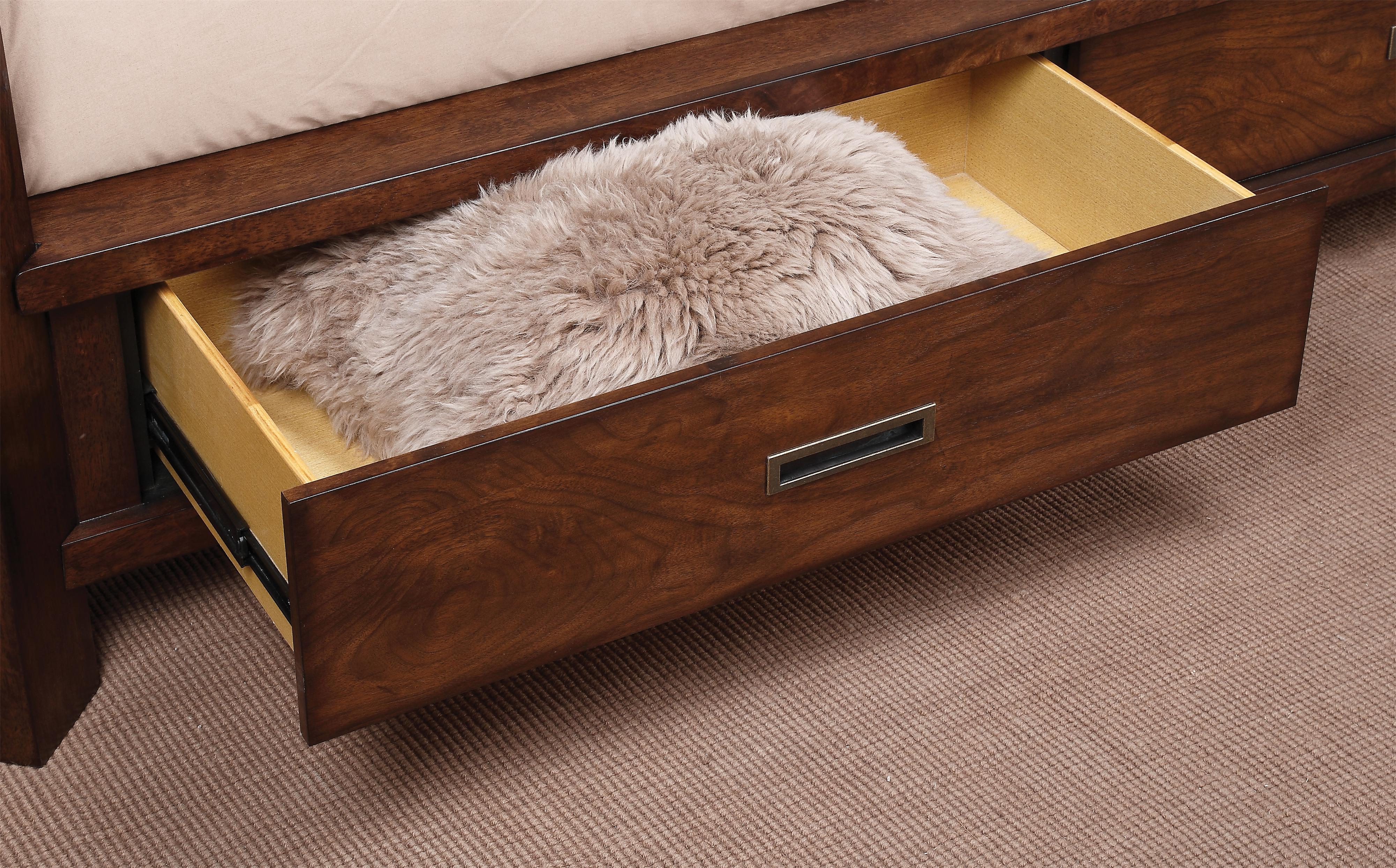 Riata Queen Canopy Storage Bed by Riverside Furniture Wolf Furniture