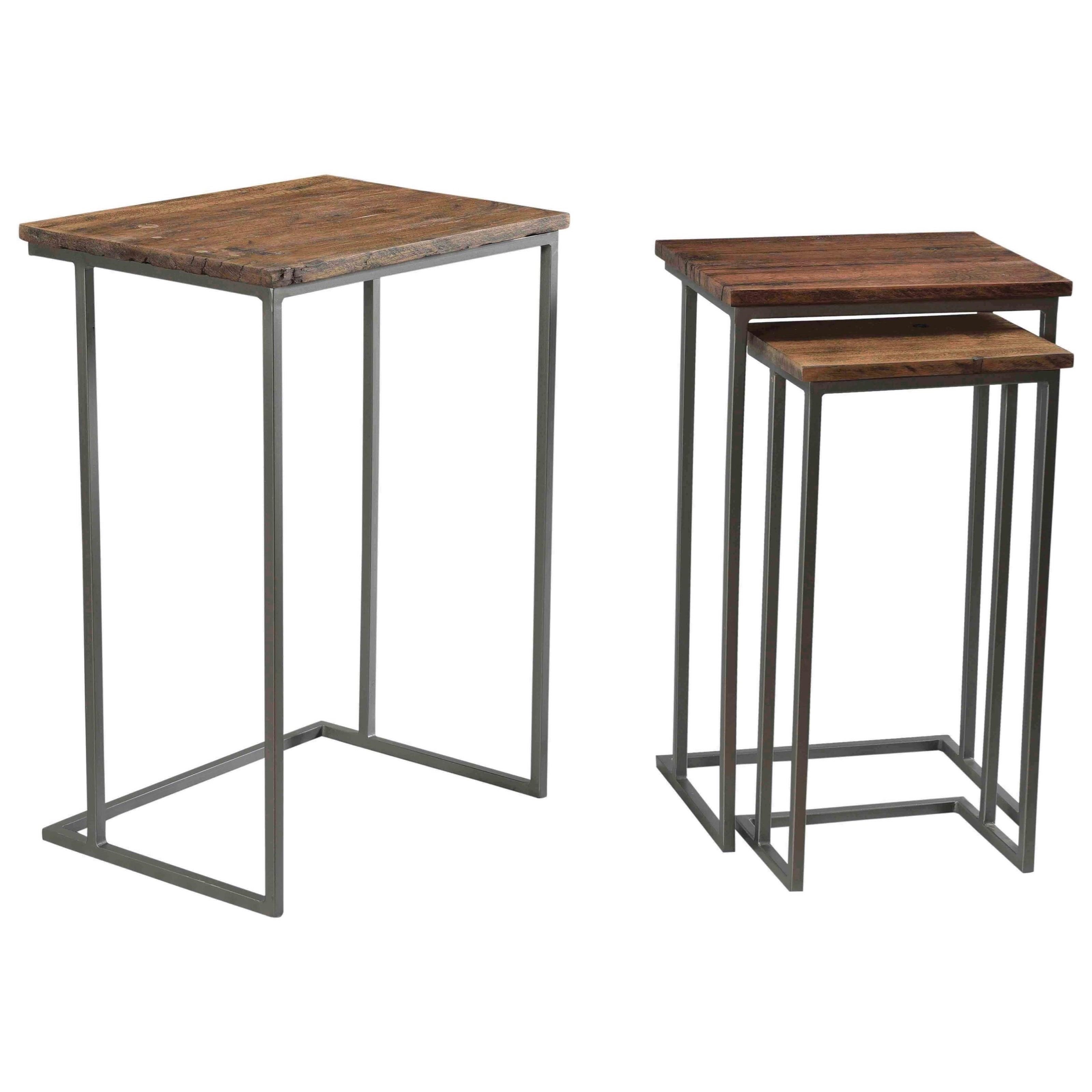 Riverside Furniture Savannah Contemporary Nesting End Table Set with