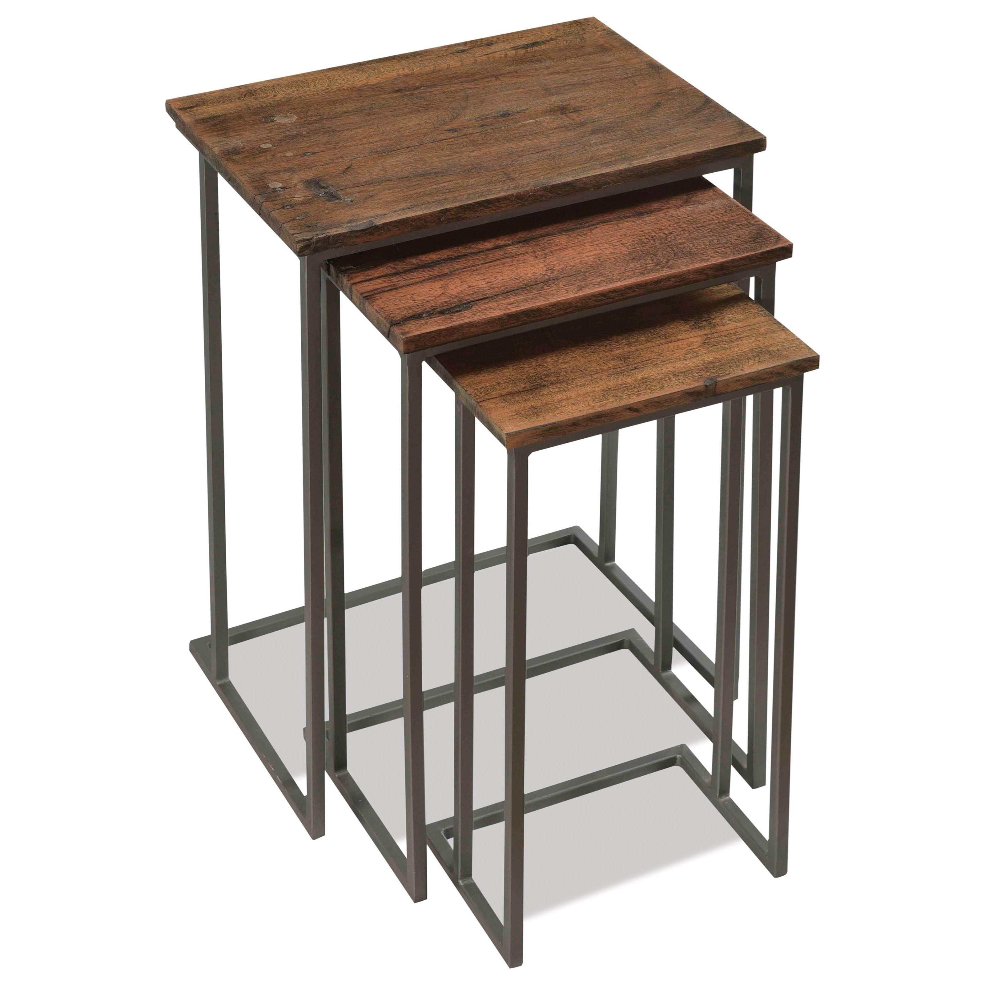 Riverside Furniture Savannah Contemporary Nesting End Table Set with