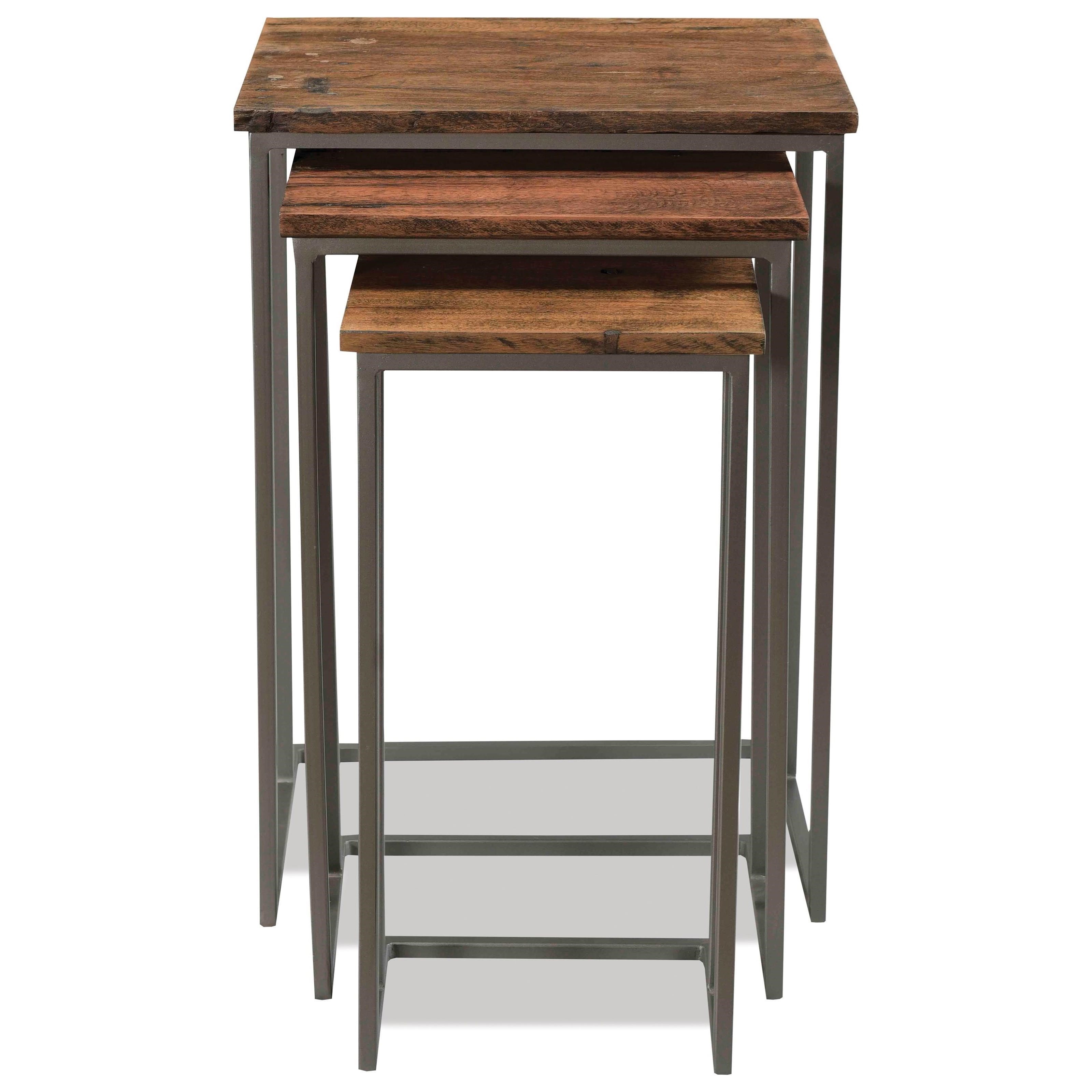 Riverside Furniture Savannah Contemporary Nesting End Table Set with