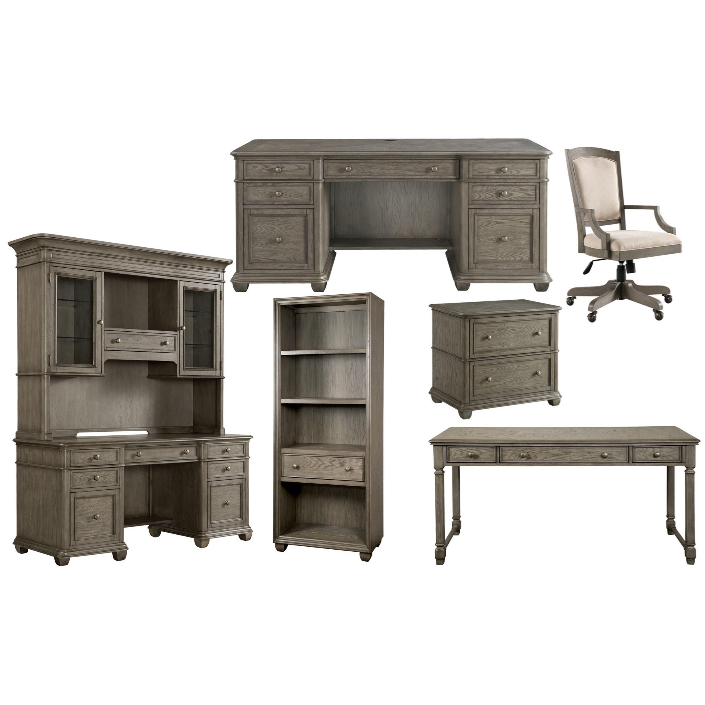 Riverside Furniture Sloane Transitional 6Drawer Executive Desk Find Your Furniture Double