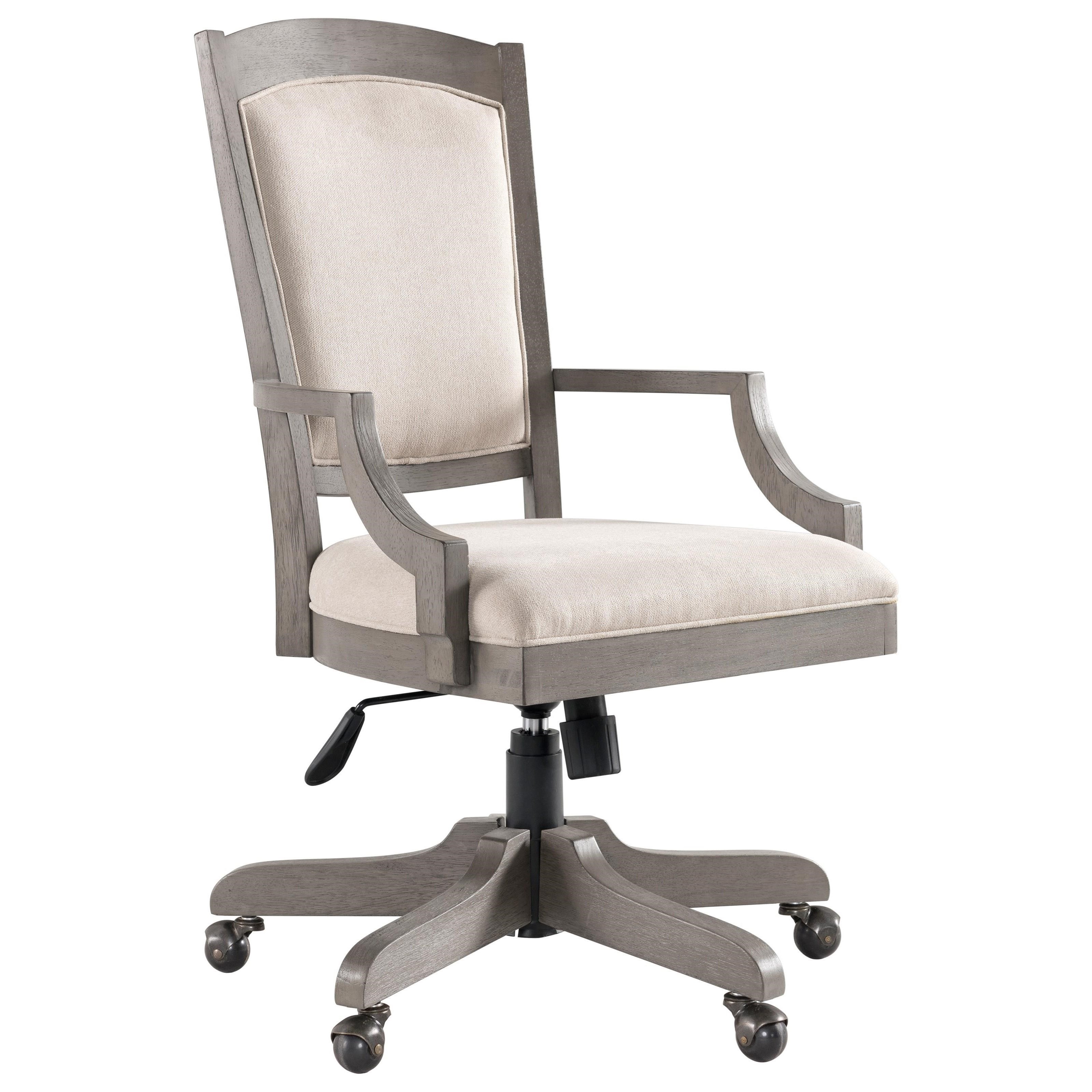 Riverside Furniture Sloane Transitional Upholstered Desk Chair with