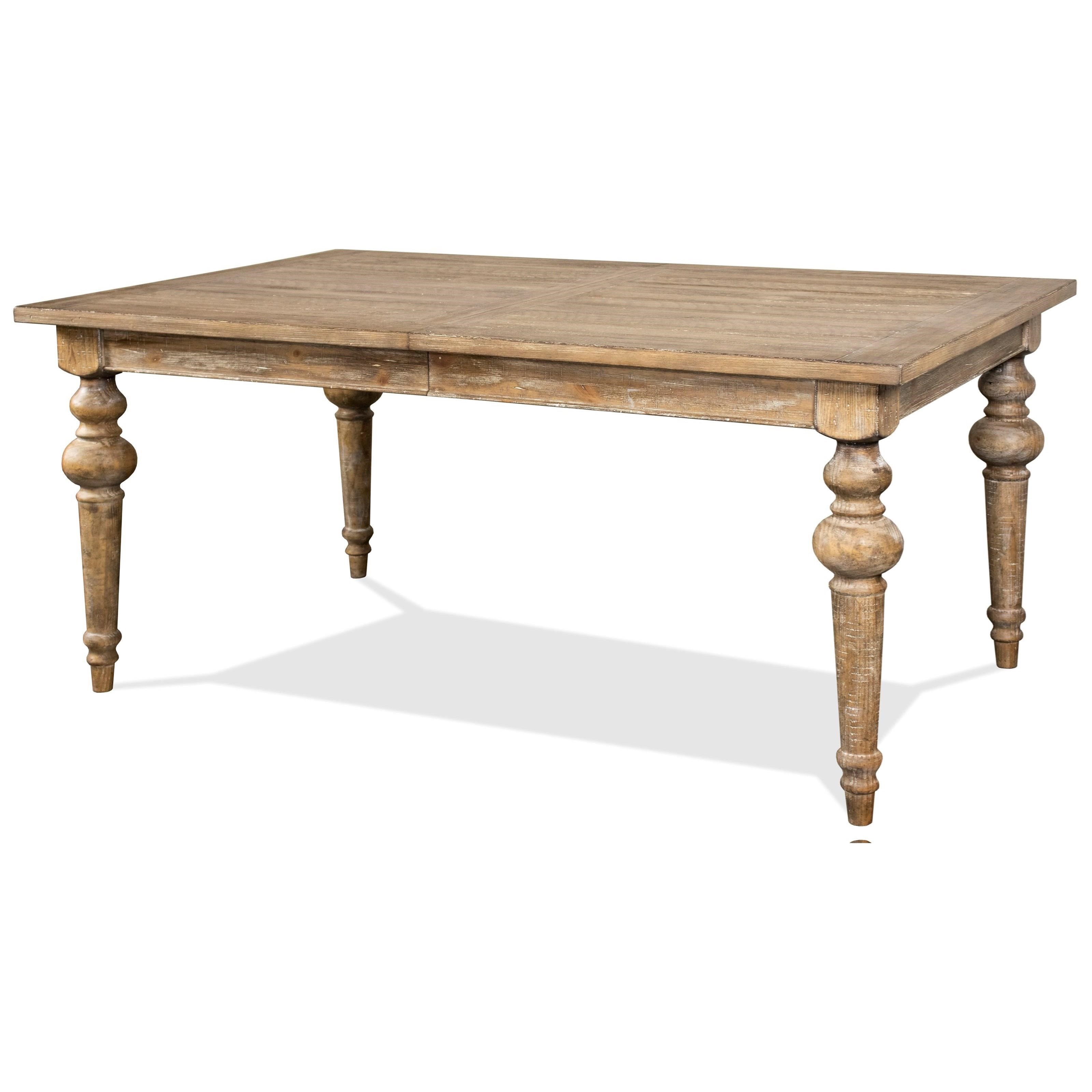 Riverside Furniture Sonora Rustic Dining Table with 18" Table Leaf